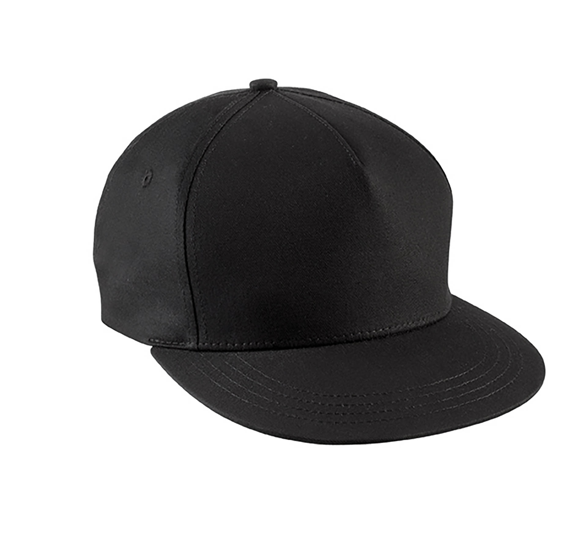 CASQUETTE SNAPBACK - 5 PANNEAUX Black Noir, à personnaliser avec le logo de votre club. CASQUETTE SNAPBACK - 5 PANNEAUX Black Noir
