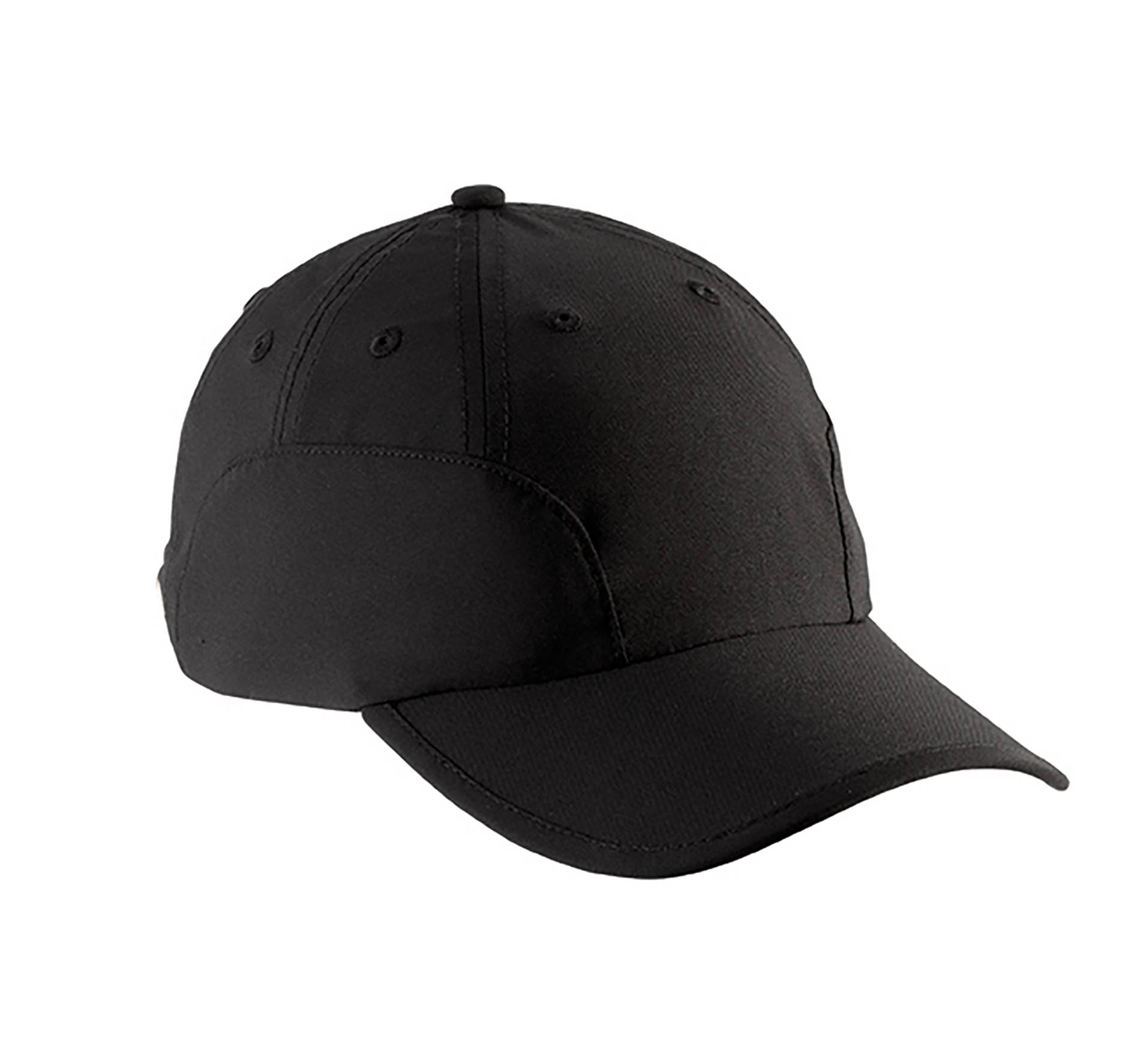 CASQUETTE TISSU DÉPERLANT - 9 PANNEAUX Black Noir, à personnaliser avec le logo de votre club. CASQUETTE TISSU DÉPERLANT - 9 PANNEAUX Black Noir