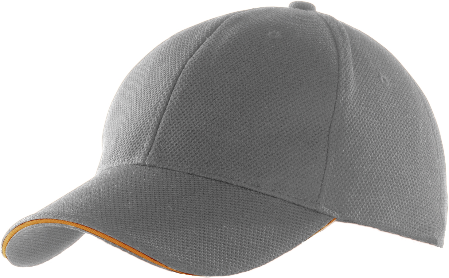 CASQUETTE SPORT Grey / Orange Gris, à personnaliser avec le logo de votre club. CASQUETTE SPORT Grey / Orange Gris