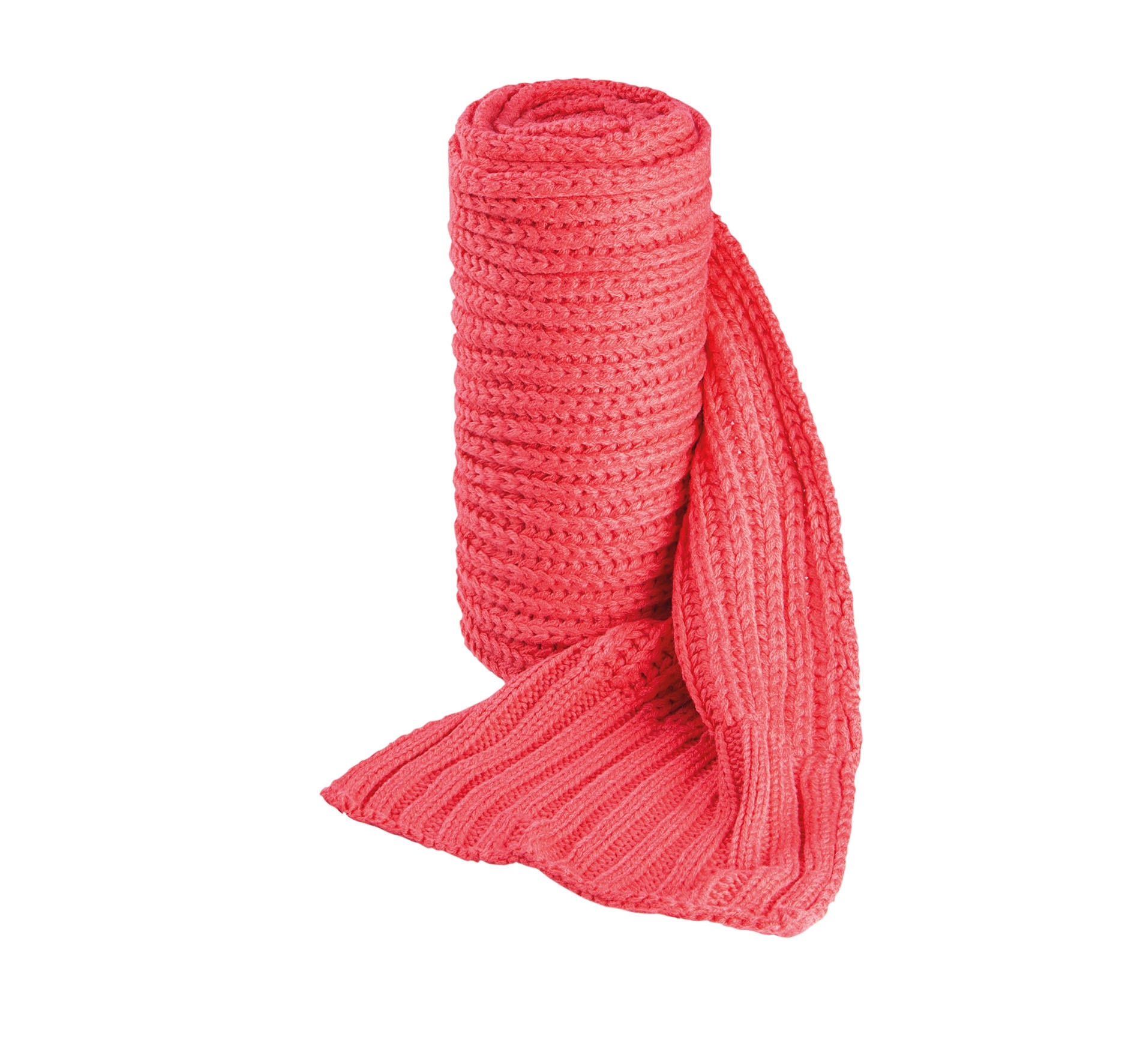 ÉCHARPE EN TRICOT Strawberry Pink Rose, à personnaliser avec le logo de votre club. ÉCHARPE EN TRICOT Strawberry Pink Rose