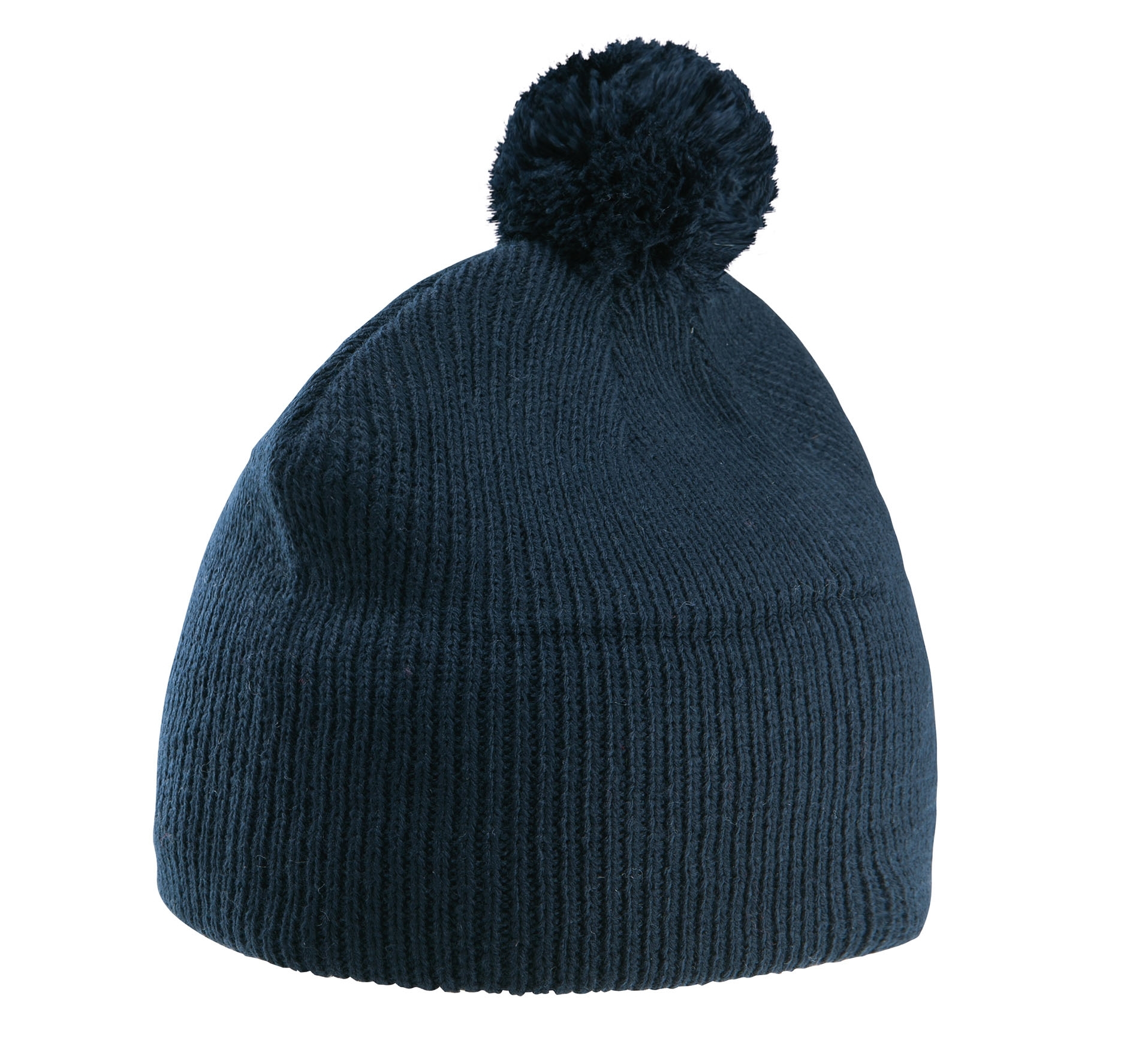 BONNET À POMPON Navy Bleu, à personnaliser avec le logo de votre club. BONNET À POMPON Navy Bleu