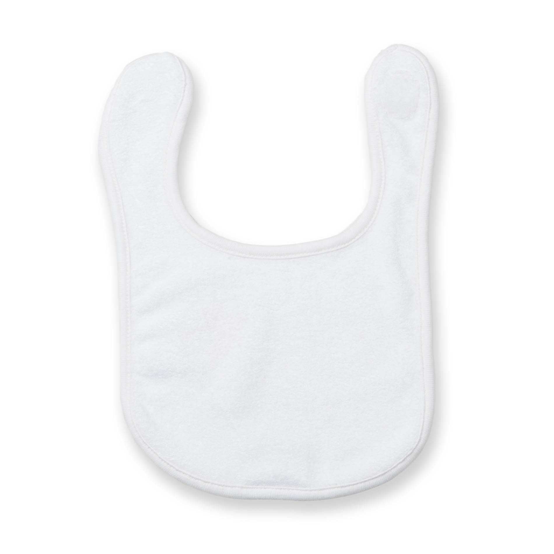 Bavoir éponge White Blanc, à personnaliser avec le logo de votre club. Bavoir éponge White Blanc