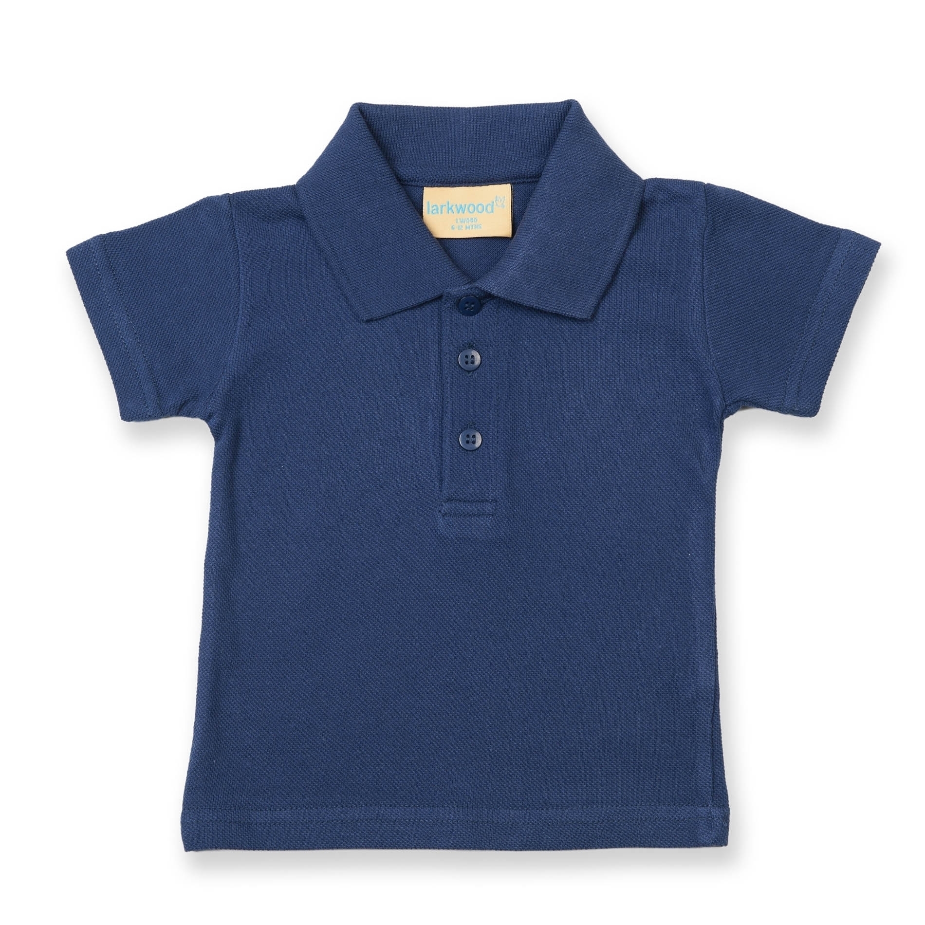 BABY POLO SHIRT_Polo bébé manches courtes Navy Bleu, à personnaliser avec le logo de votre club. BABY POLO SHIRT_Polo bébé manches courtes Navy Bleu