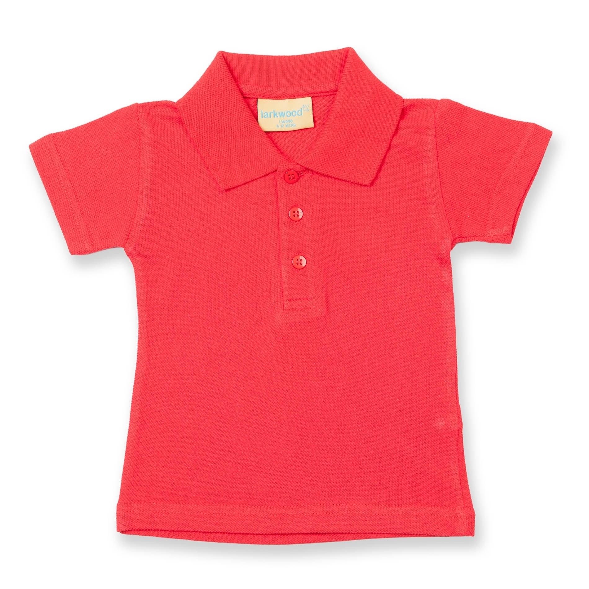 BABY POLO SHIRT_Polo bébé manches courtes Red Rouge, à personnaliser avec le logo de votre club. BABY POLO SHIRT_Polo bébé manches courtes Red Rouge