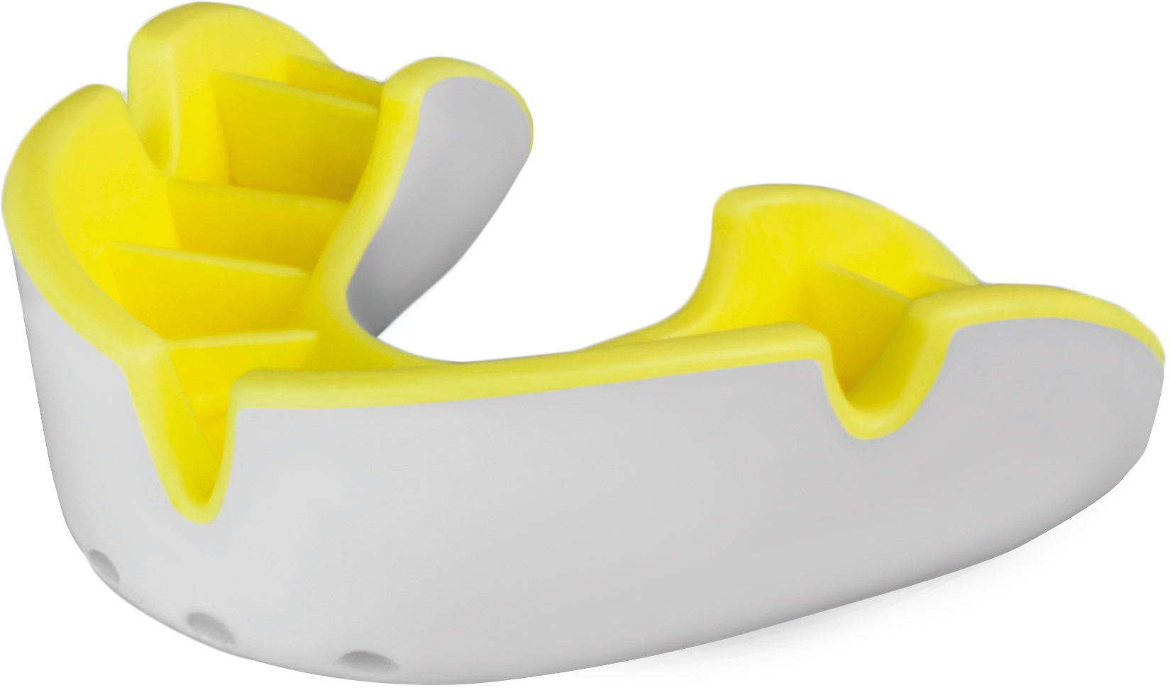 PROTÈGE-DENTS SILVER GÉNÉRATION 4 White / Yellow Blanc, à personnaliser avec le logo de votre club. PROTÈGE-DENTS SILVER GÉNÉRATION 4 White / Yellow Blanc