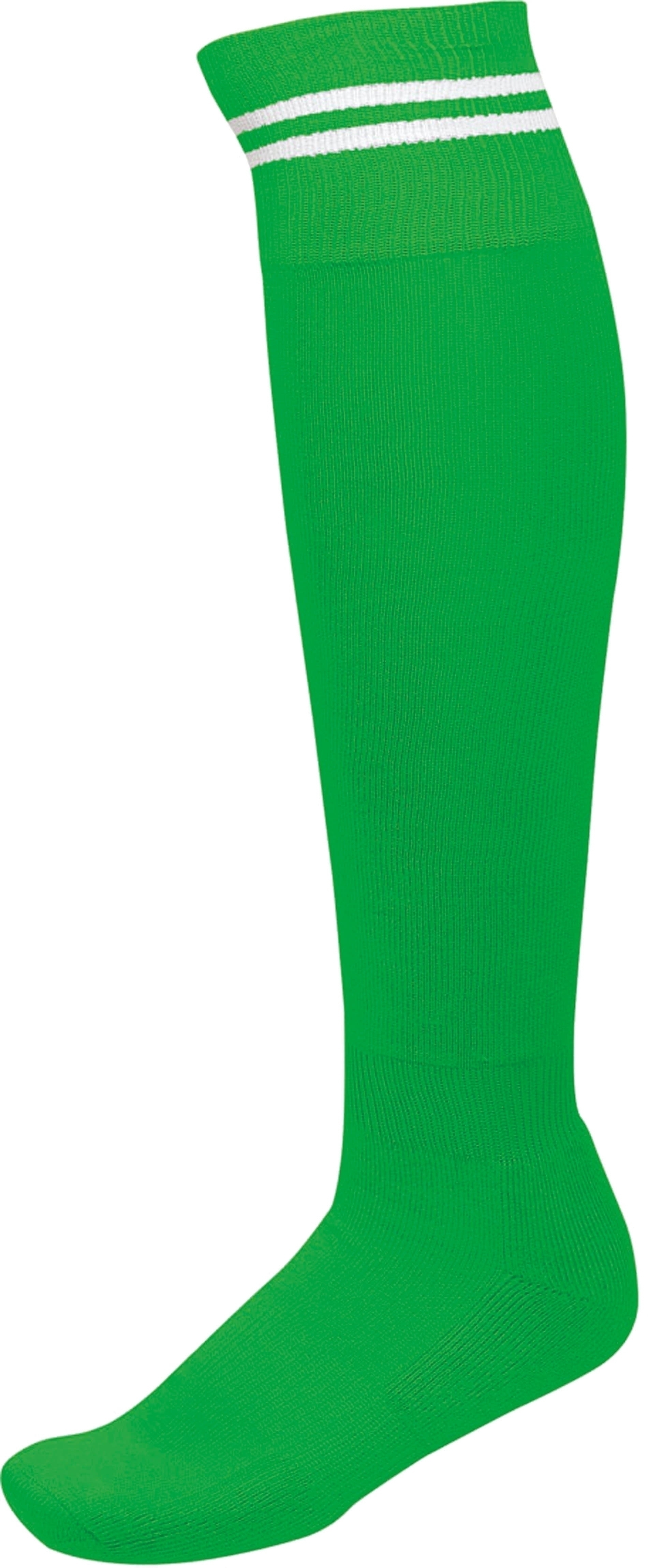 CHAUSSETTES DE SPORT RAYÉES Sporty Kelly Green / White Vert, à personnaliser avec le logo de votre club. CHAUSSETTES DE SPORT RAYÉES Sporty Kelly Green / White Vert