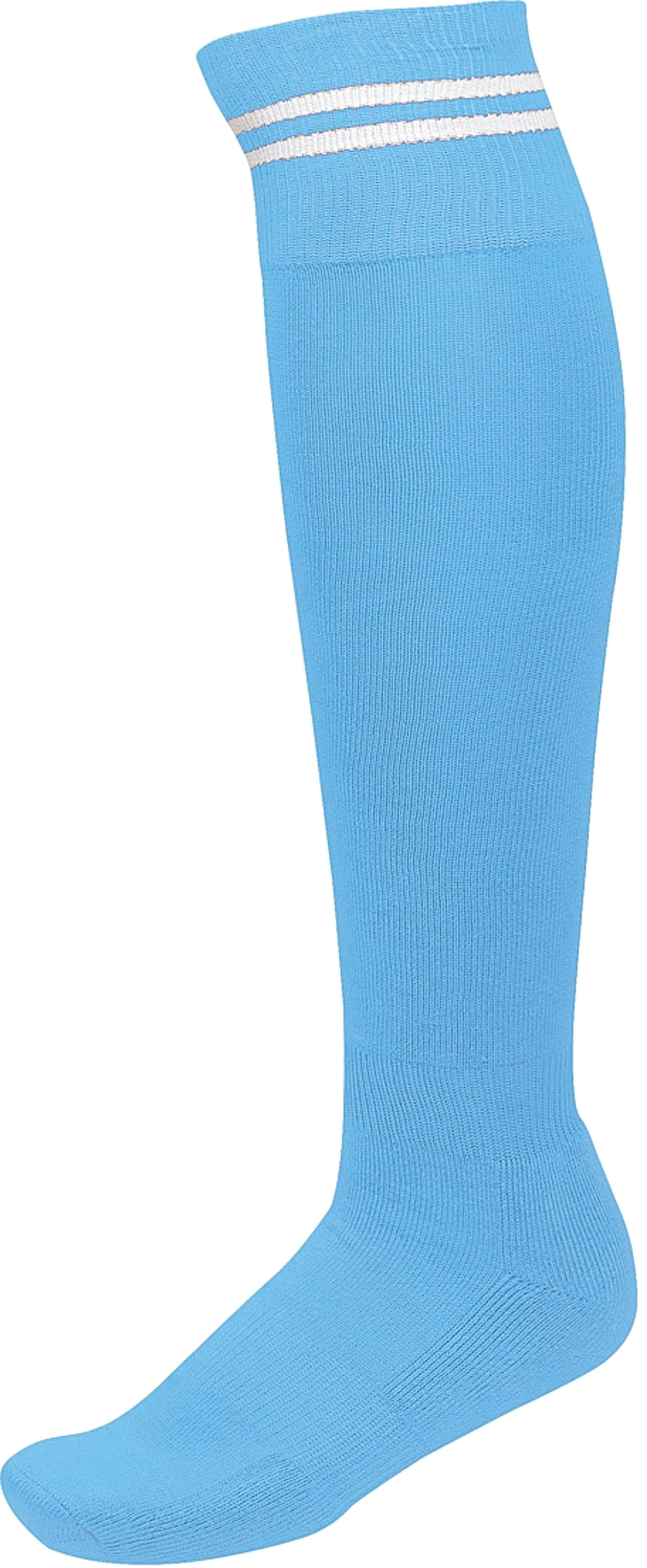 CHAUSSETTES DE SPORT RAYÉES Sporty Sky Blue / White Bleu, à personnaliser avec le logo de votre club. CHAUSSETTES DE SPORT RAYÉES Sporty Sky Blue / White Bleu