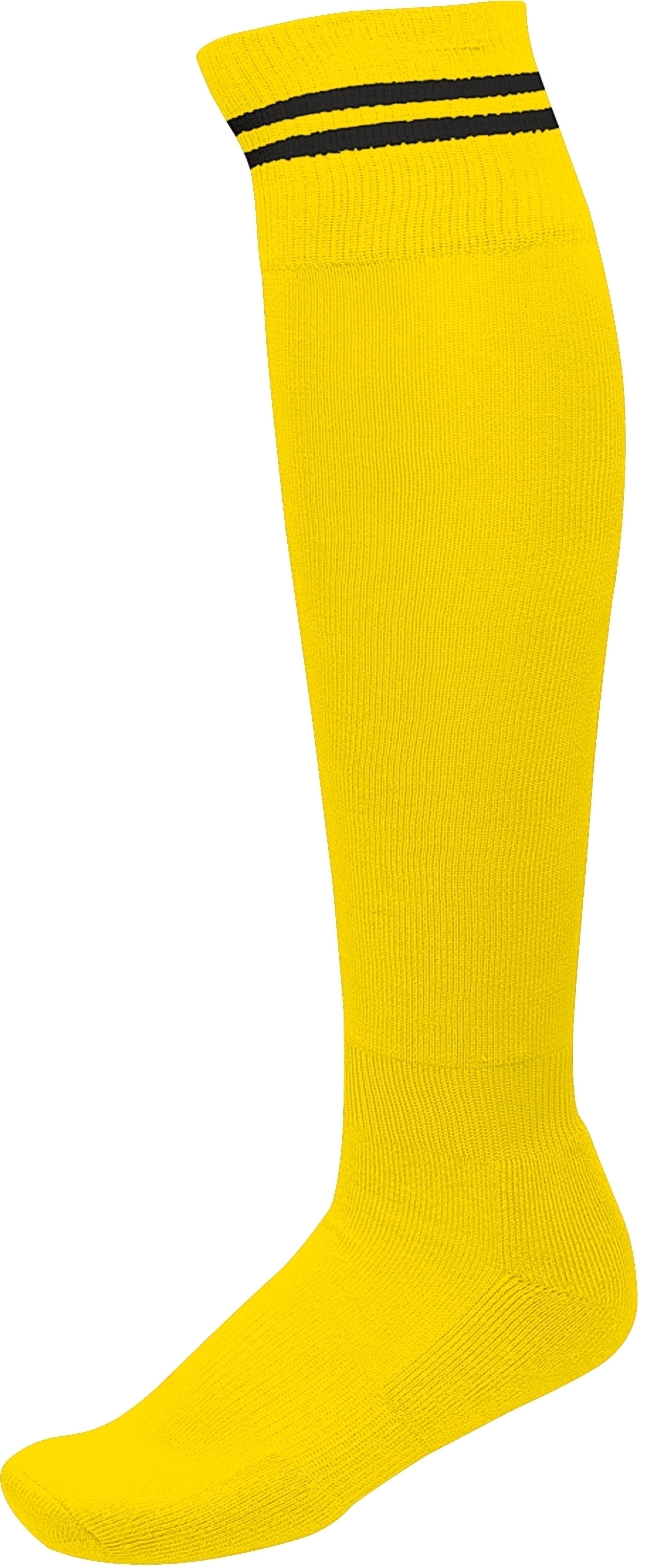 CHAUSSETTES DE SPORT RAYÉES Sporty Yellow / Black Jaune, à personnaliser avec le logo de votre club. CHAUSSETTES DE SPORT RAYÉES Sporty Yellow / Black Jaune