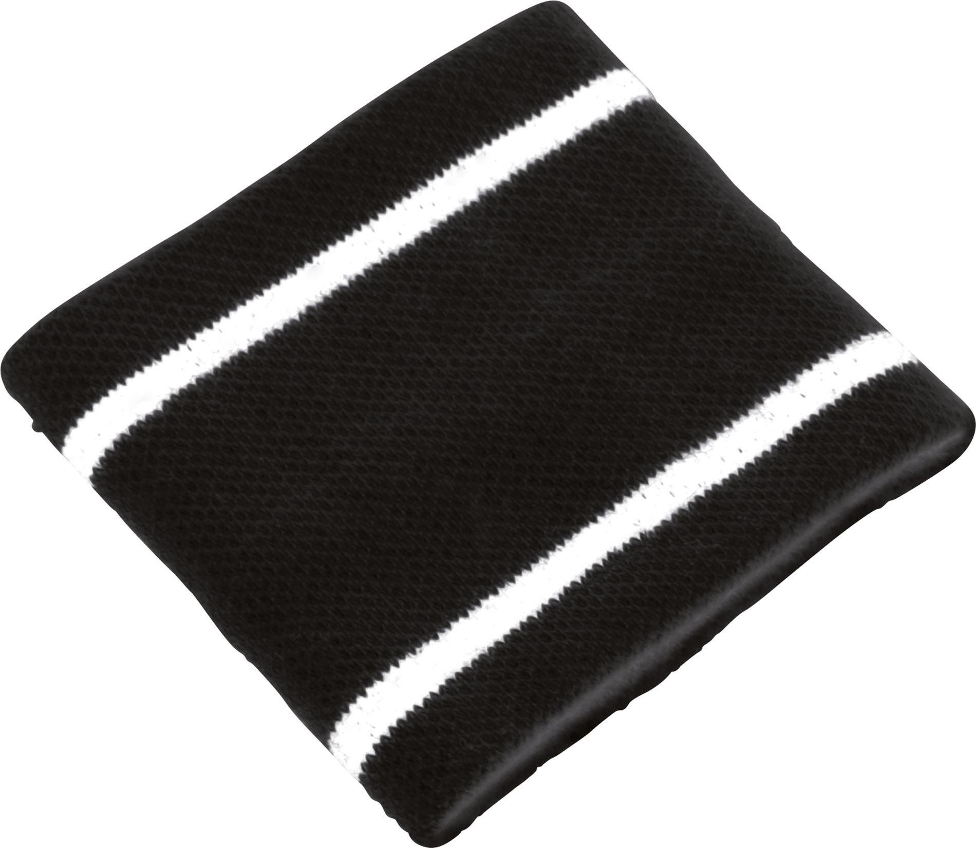 BANDEAU POIGNET SPORT Black / White Noir, à personnaliser avec le logo de votre club. BANDEAU POIGNET SPORT Black / White Noir