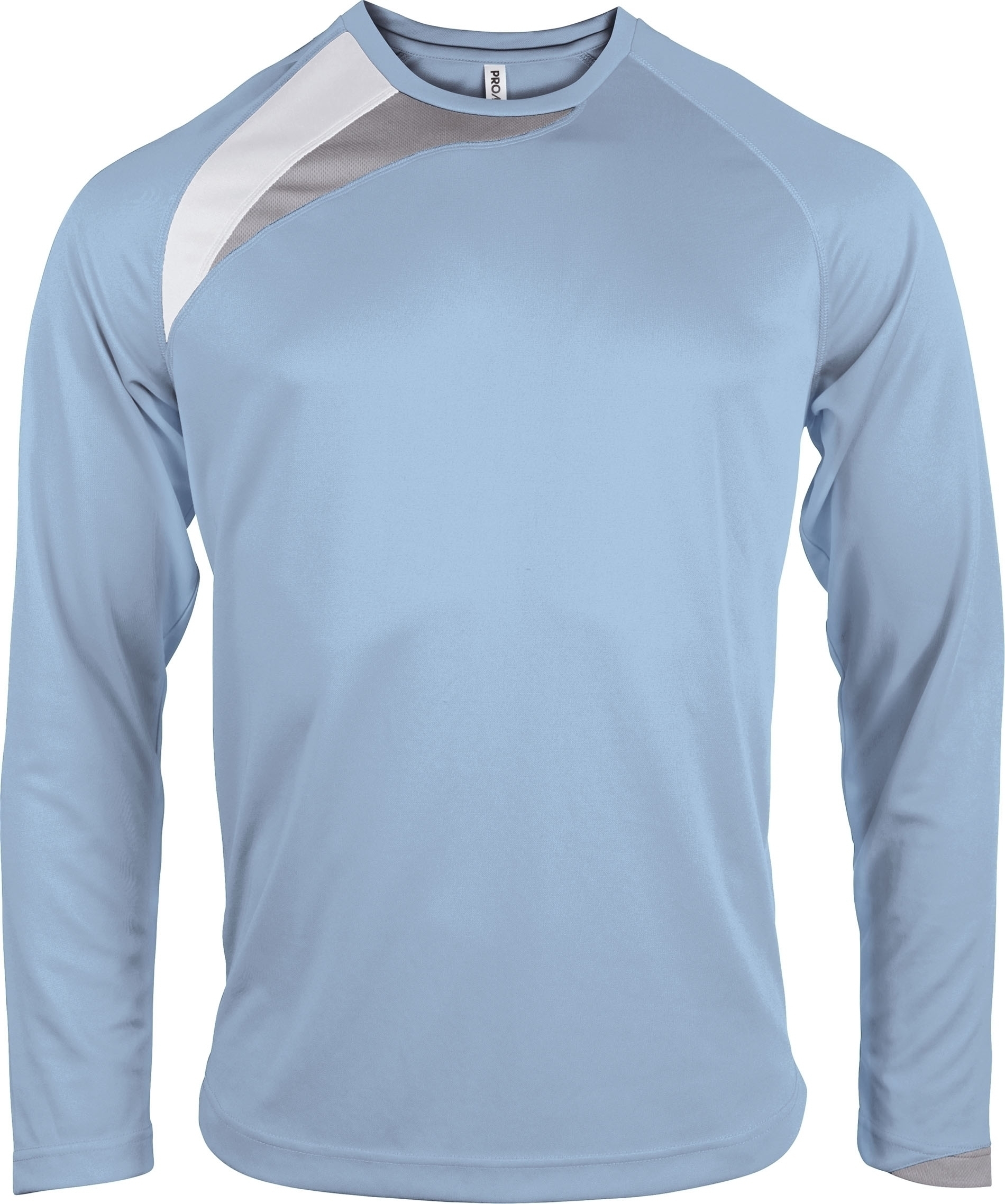 MAILLOT MANCHES LONGUES ADULTE Sky Blue / White / Storm Grey Bleu, à personnaliser avec le logo de votre club. MAILLOT MANCHES LONGUES ADULTE Sky Blue / White / Storm Grey Bleu