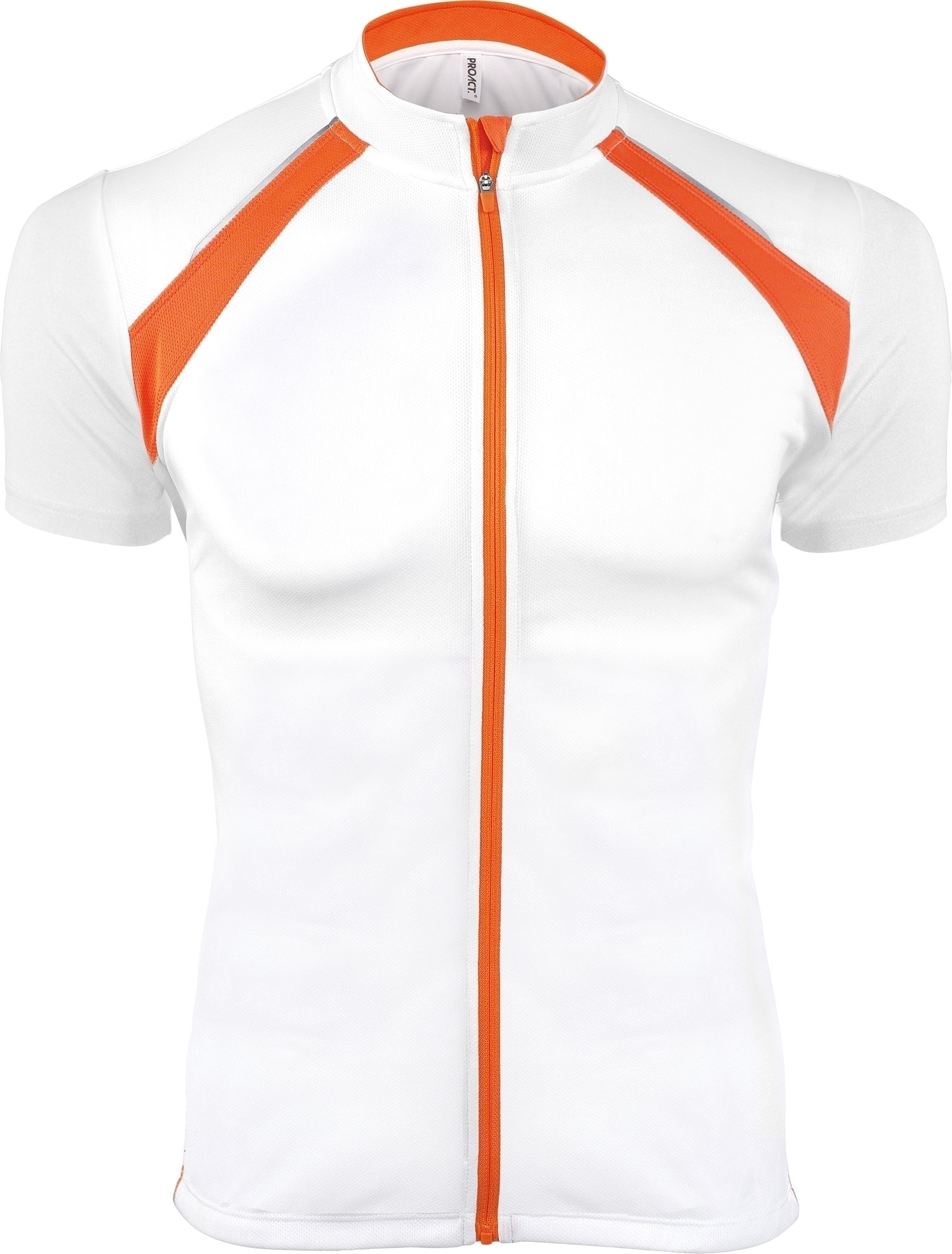 MAILLOT CYCLISTE MANCHES COURTES White / Orange Blanc, à personnaliser avec le logo de votre club. MAILLOT CYCLISTE MANCHES COURTES White / Orange Blanc