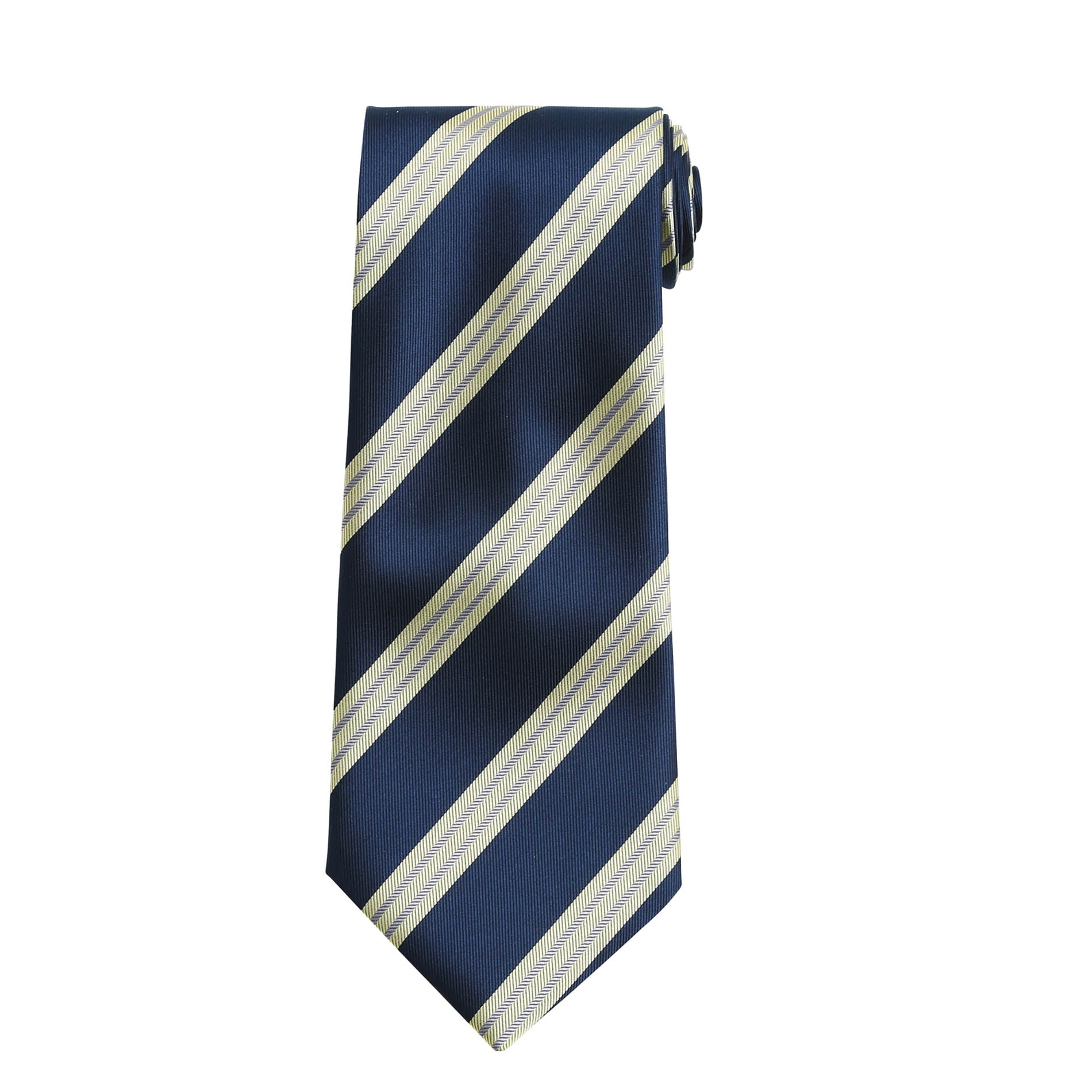 Cravate STRIPES Navy / Cream Bleu, à personnaliser avec le logo de votre club. Cravate STRIPES Navy / Cream Bleu