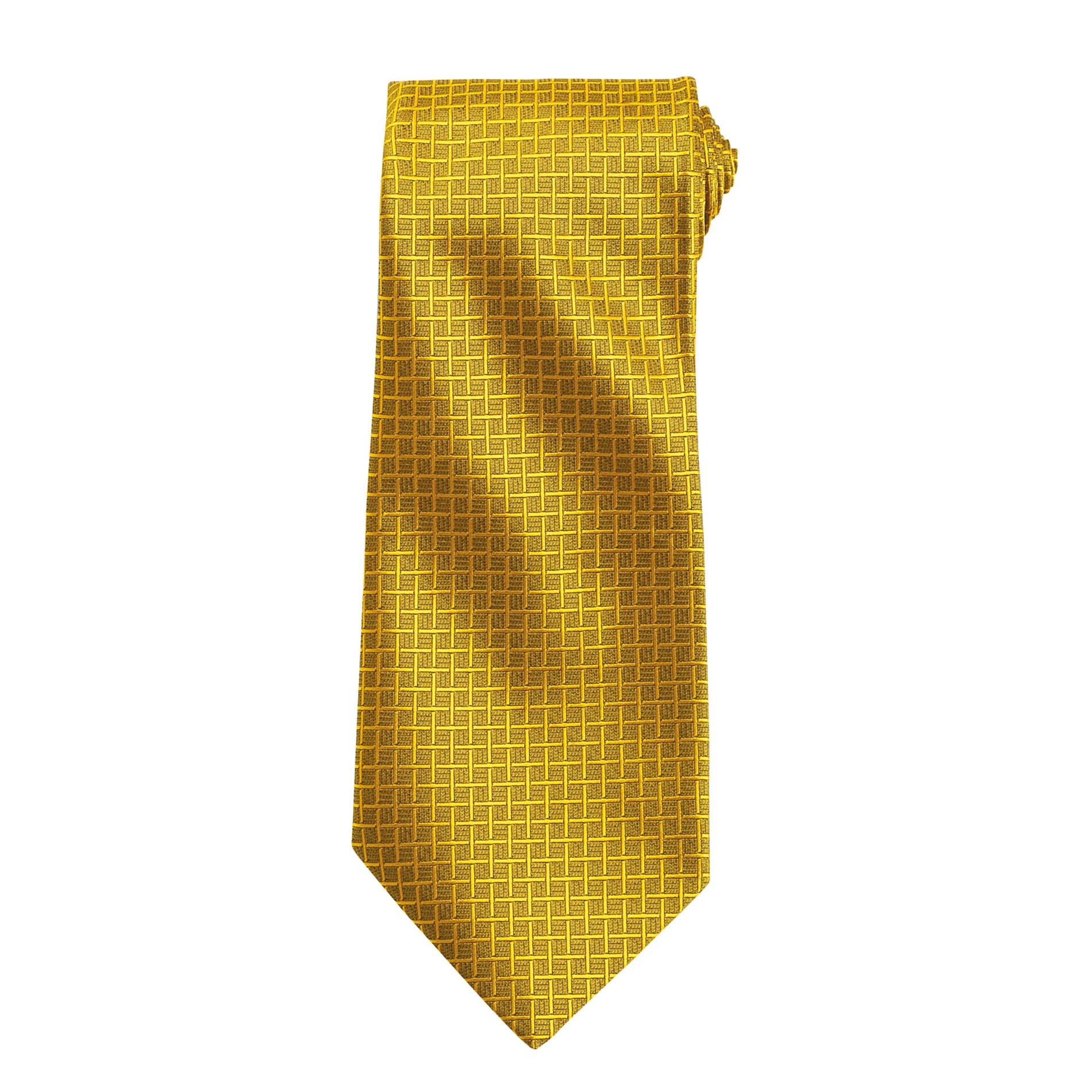 Cravate BASKET WEAVE Gold Jaune, à personnaliser avec le logo de votre club. Cravate BASKET WEAVE Gold Jaune