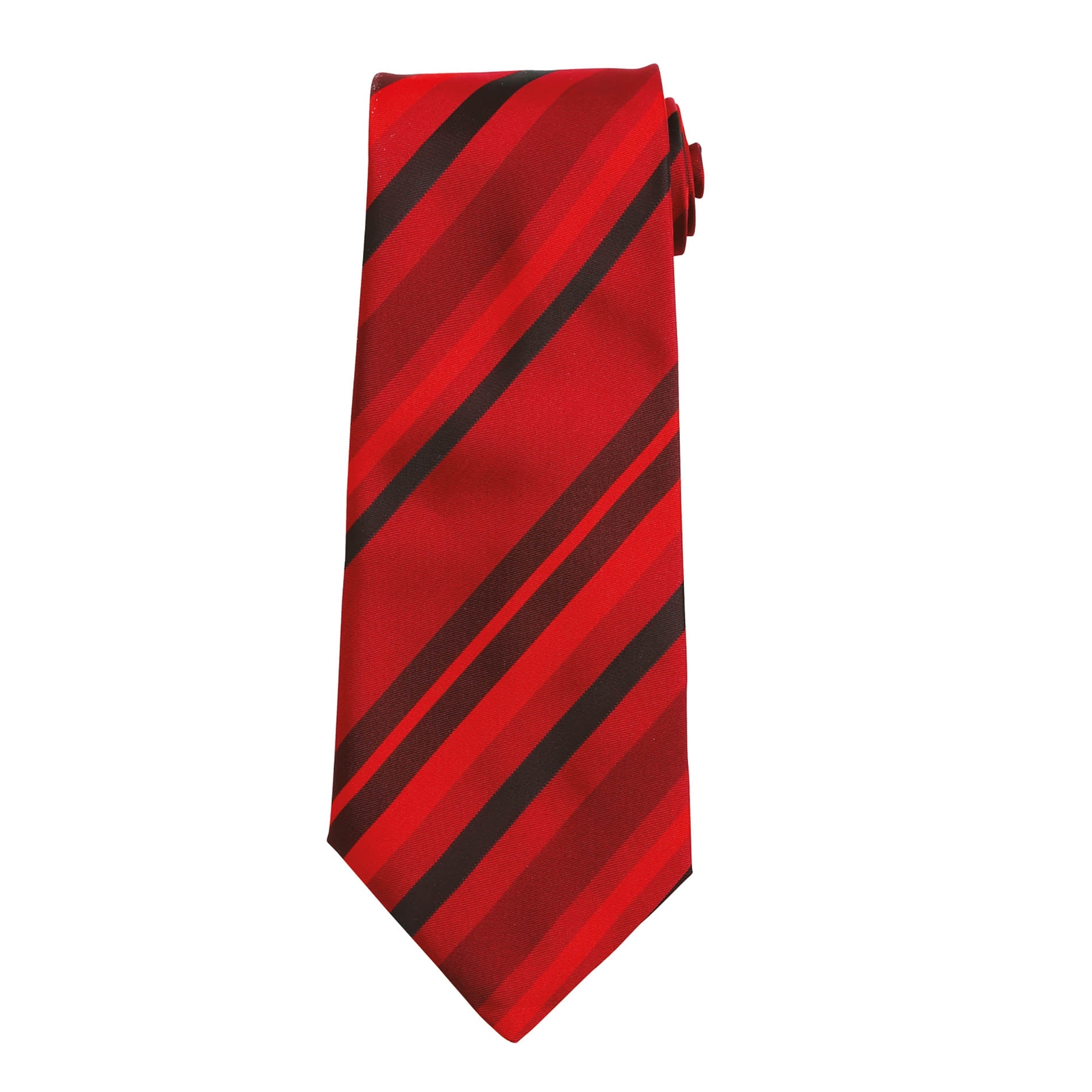 Cravate Multi Stripe Red Rouge, à personnaliser avec le logo de votre club. Cravate Multi Stripe Red Rouge