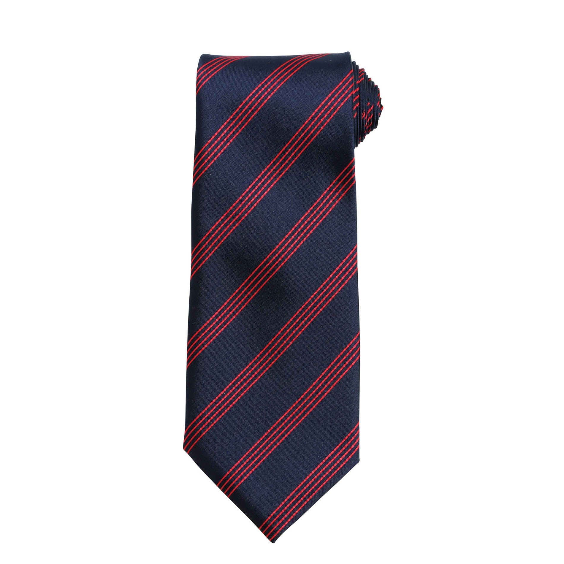 Cravate Four Stripe Dark Navy / Red Bleu