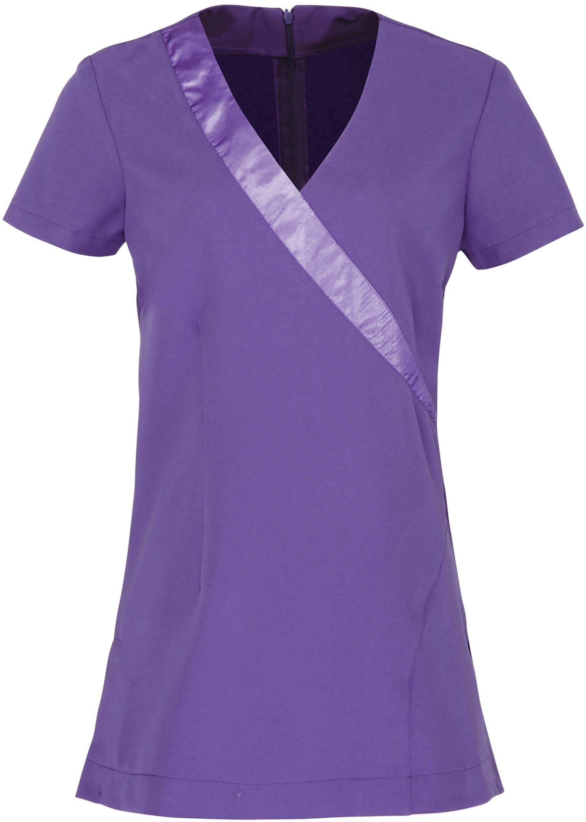 Tunique bande satinée Rose Purple Rose, à personnaliser avec le logo de votre club. Tunique bande satinée Rose Purple Rose