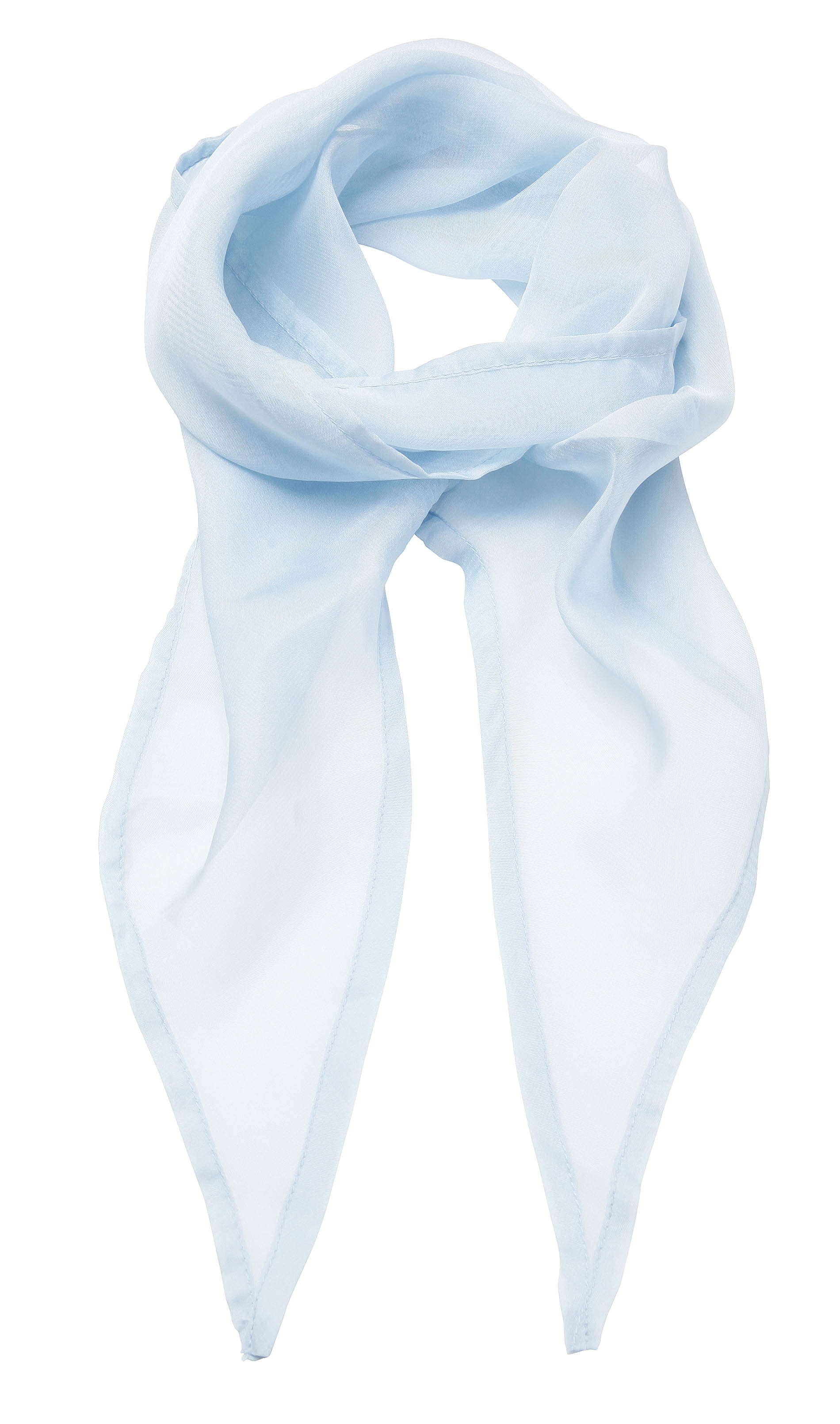 Foulard mousseline Sky Blue Bleu, à personnaliser avec le logo de votre club. Foulard mousseline Sky Blue Bleu