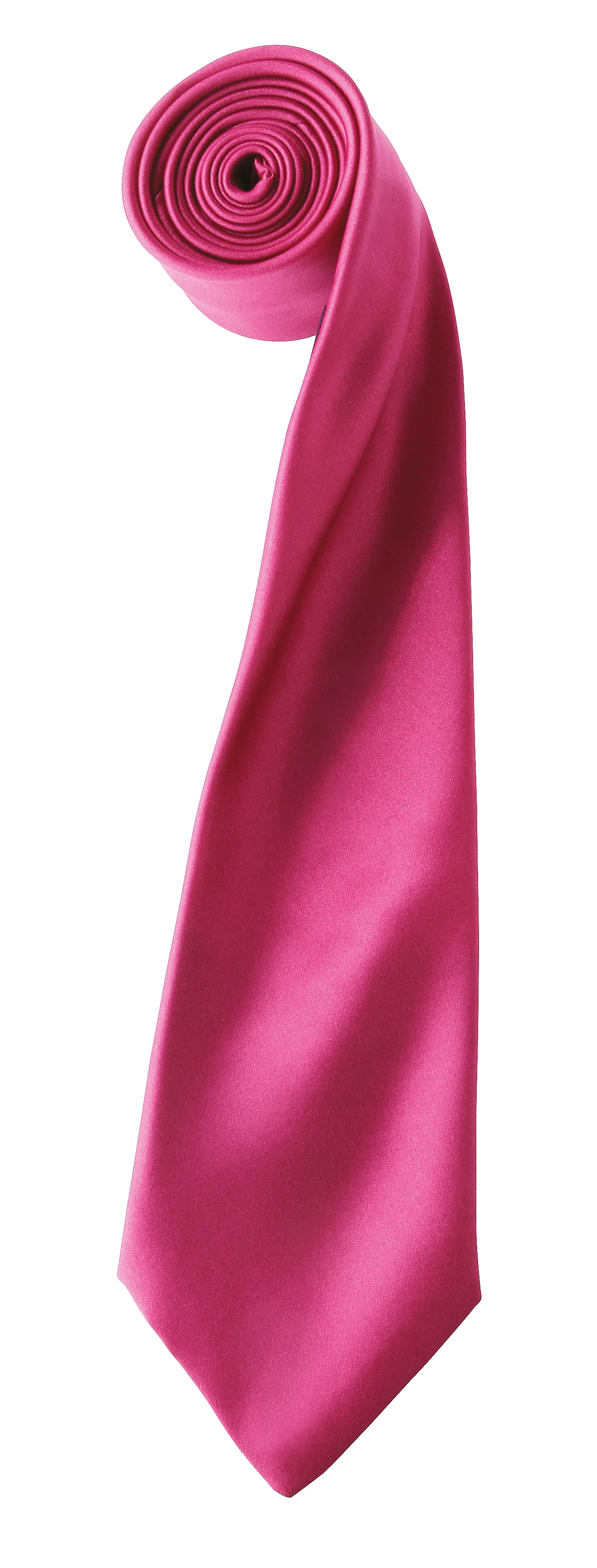 Cravate Colours Hot Pink Rose, à personnaliser avec le logo de votre club. Cravate Colours Hot Pink Rose