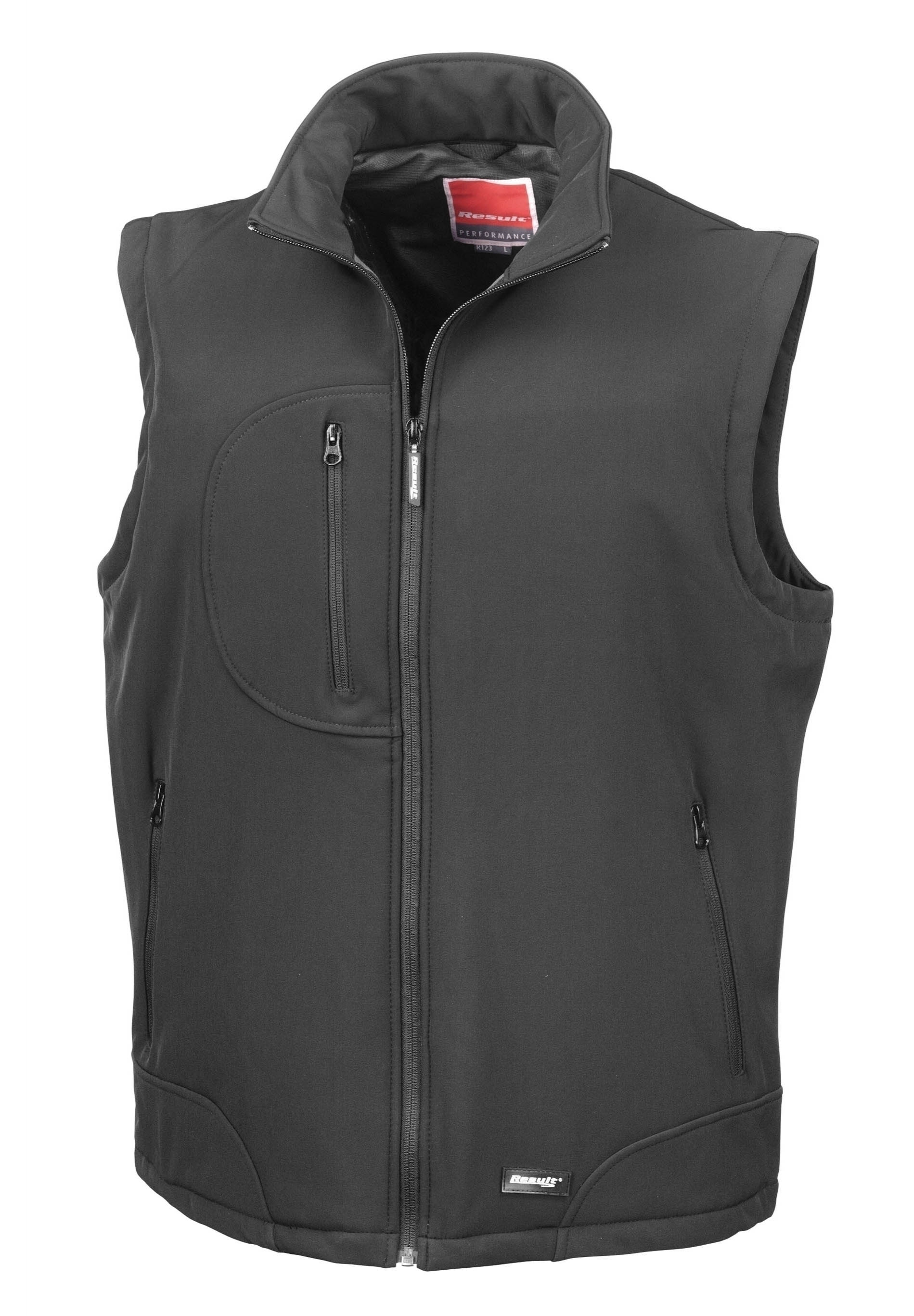 BODYWARMER SOFTSHELL Black Noir, à personnaliser avec le logo de votre club. BODYWARMER SOFTSHELL Black Noir