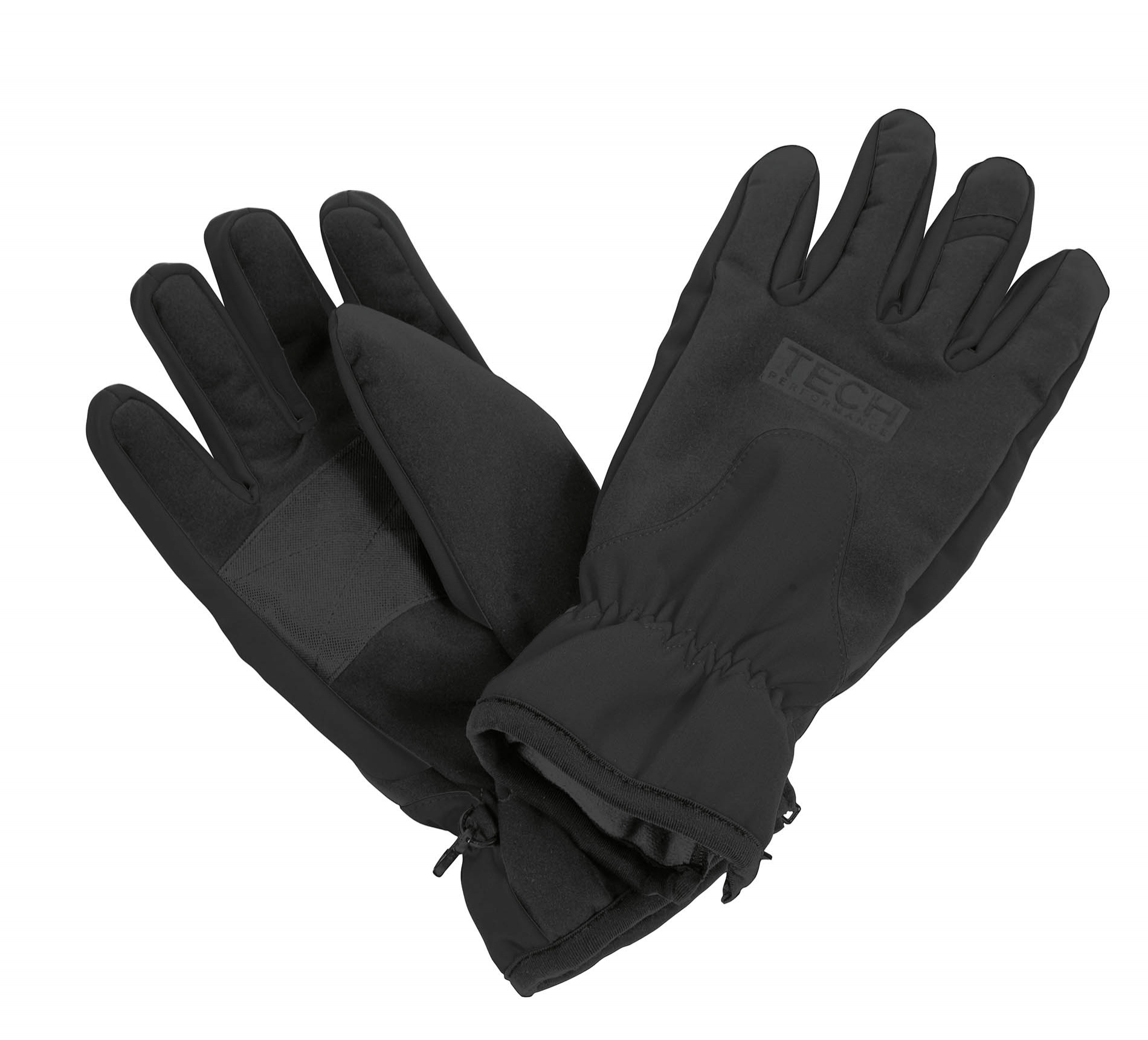 Tech Performance Sport Glove Black/Black Noir, à personnaliser avec le logo de votre club. Tech Performance Sport Glove Black/Black Noir