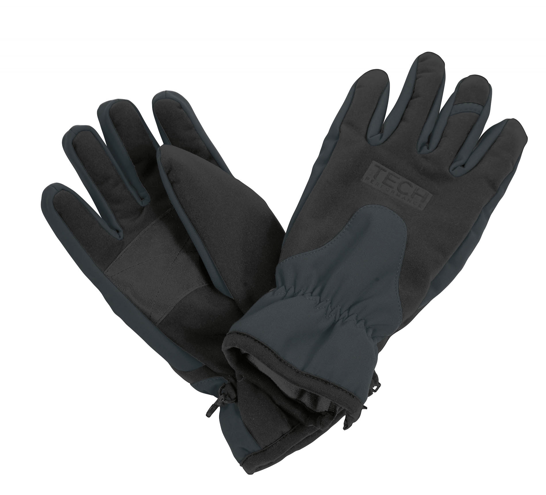 Tech Performance Sport Glove Grey/Black Gris, à personnaliser avec le logo de votre club. Tech Performance Sport Glove Grey/Black Gris