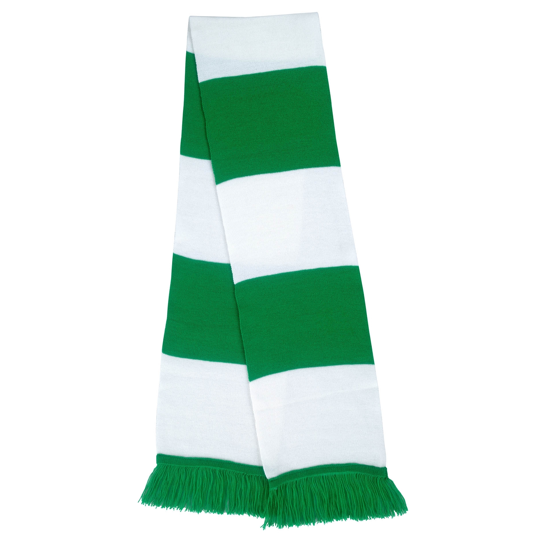Team Scarf Kelly Green/White Vert, à personnaliser avec le logo de votre club. Team Scarf Kelly Green/White Vert