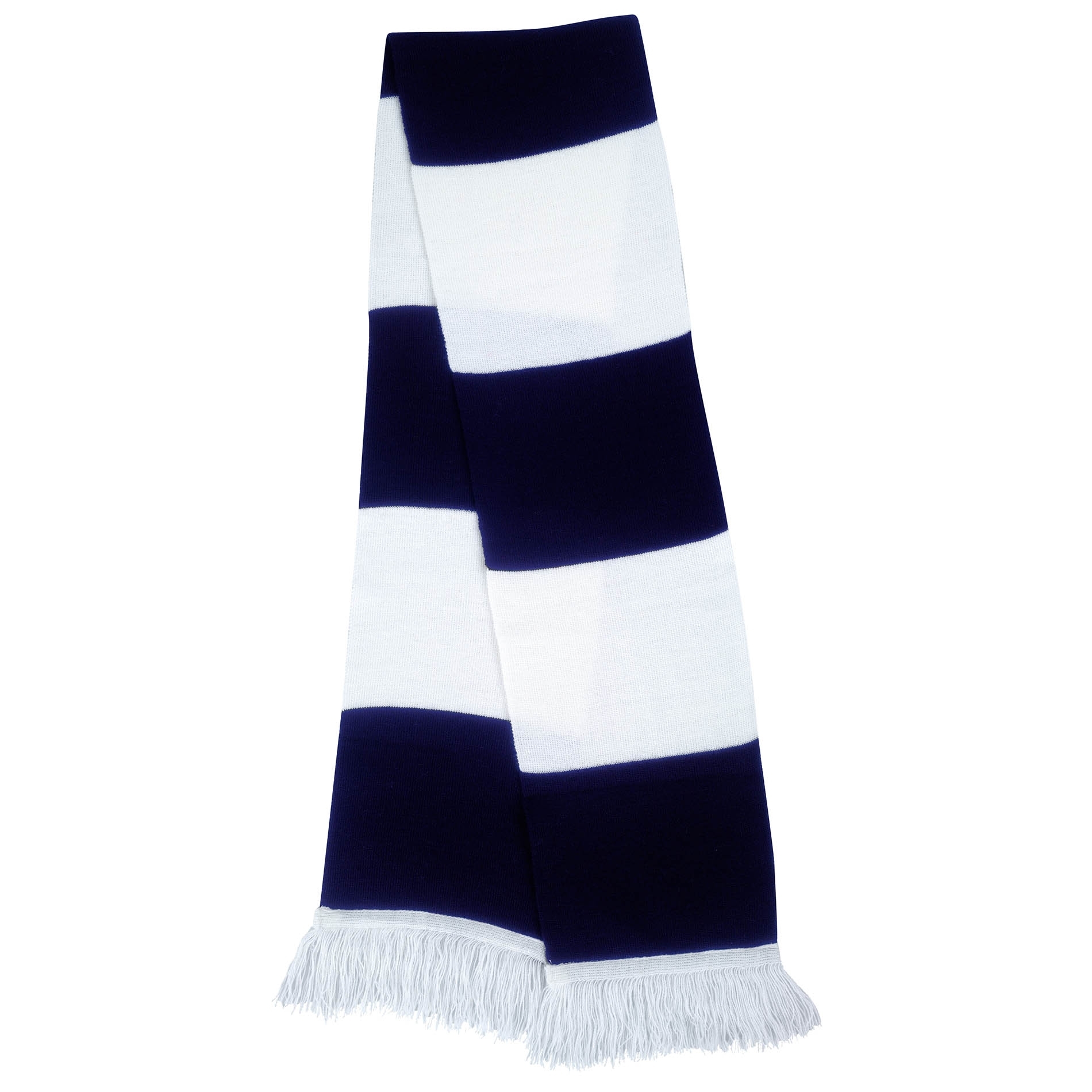 Team Scarf White/Navy Blanc, à personnaliser avec le logo de votre club. Team Scarf White/Navy Blanc