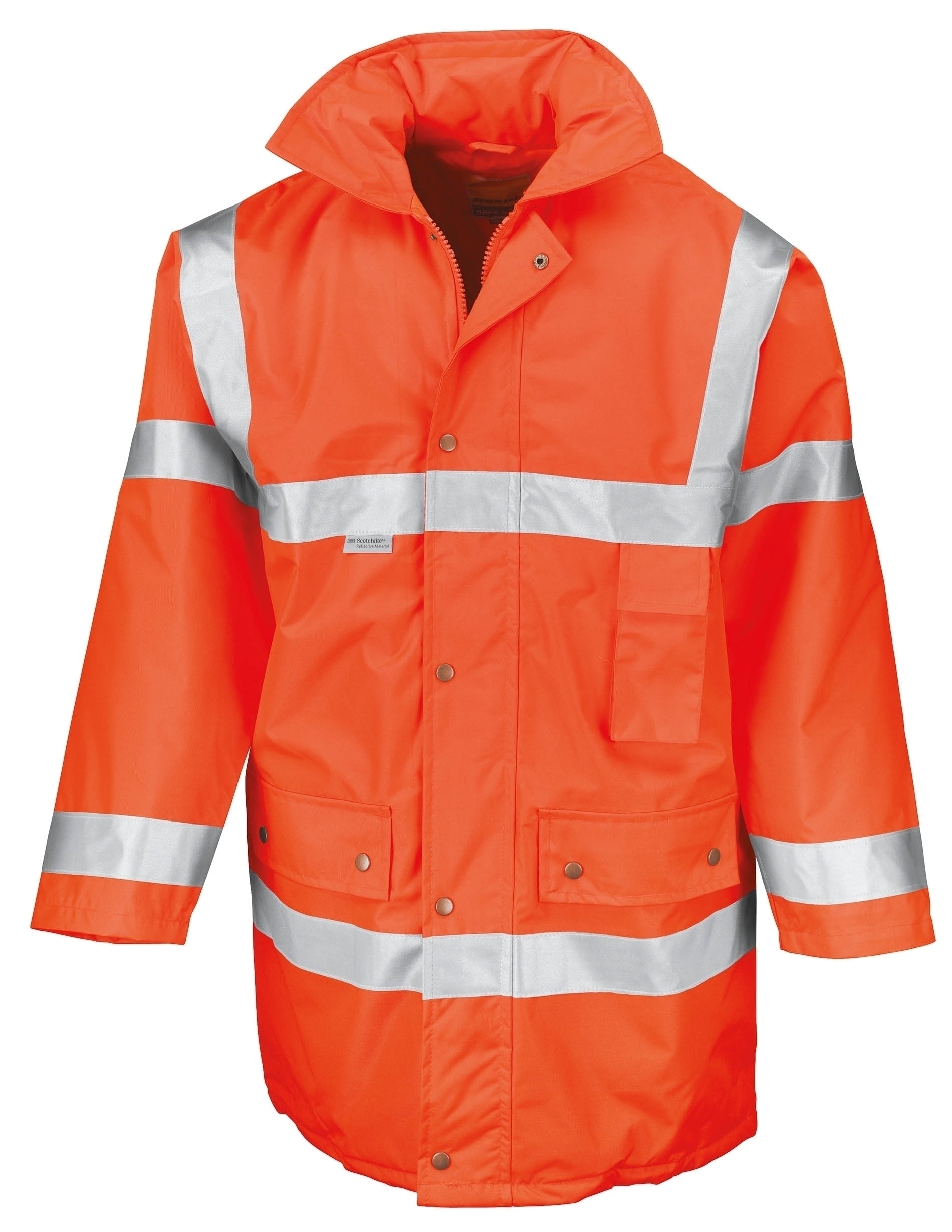 Safety Jacket Fluorescent Orange Orange, à personnaliser avec le logo de votre club. Safety Jacket Fluorescent Orange Orange
