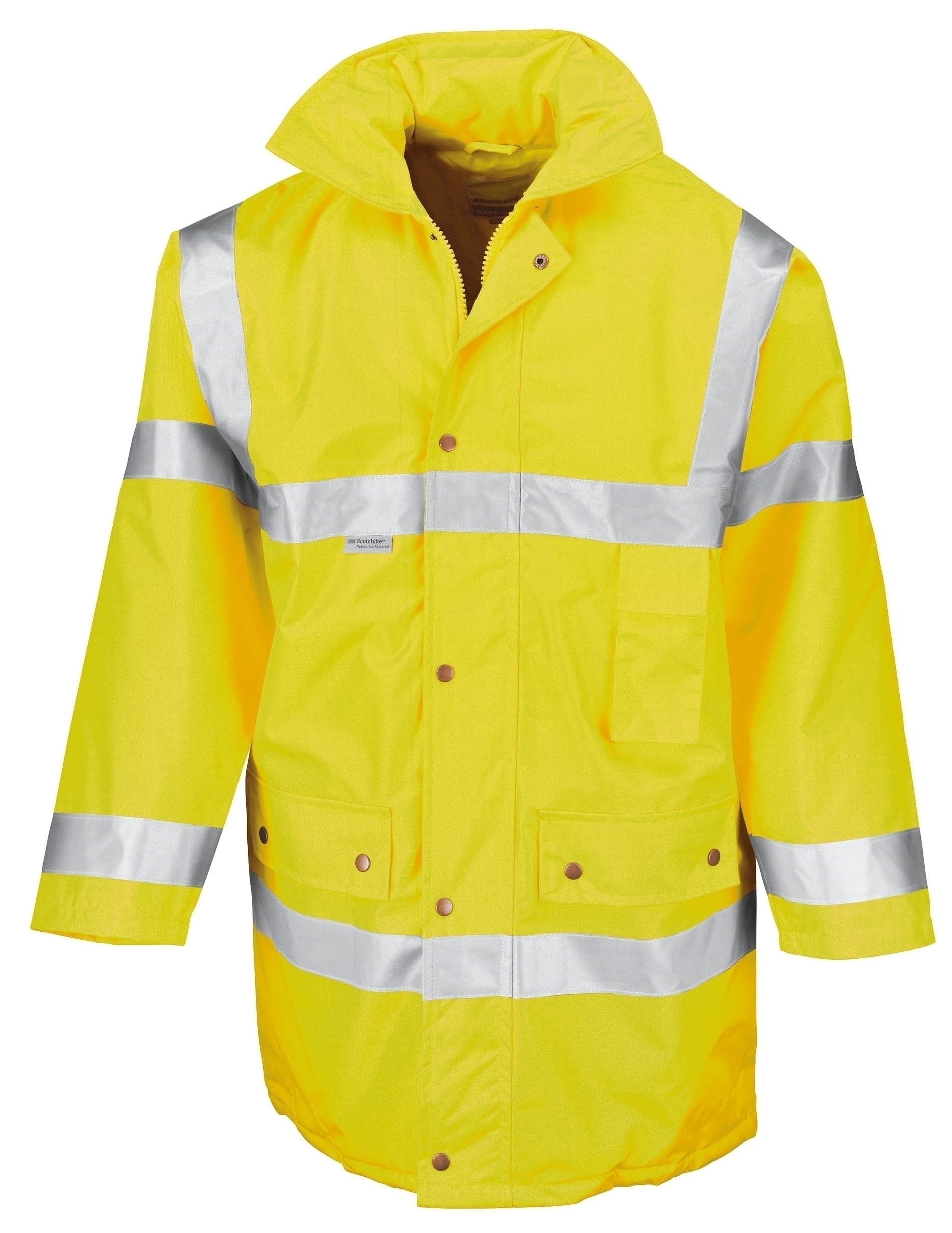 Safety Jacket Fluorescent Yellow Jaune, à personnaliser avec le logo de votre club. Safety Jacket Fluorescent Yellow Jaune