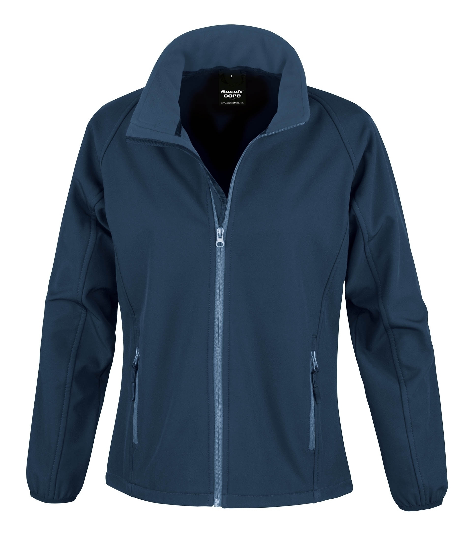 Veste Softshell Femme Printable Navy / Navy Bleu, à personnaliser avec le logo de votre club. Veste Softshell Femme Printable Navy / Navy Bleu