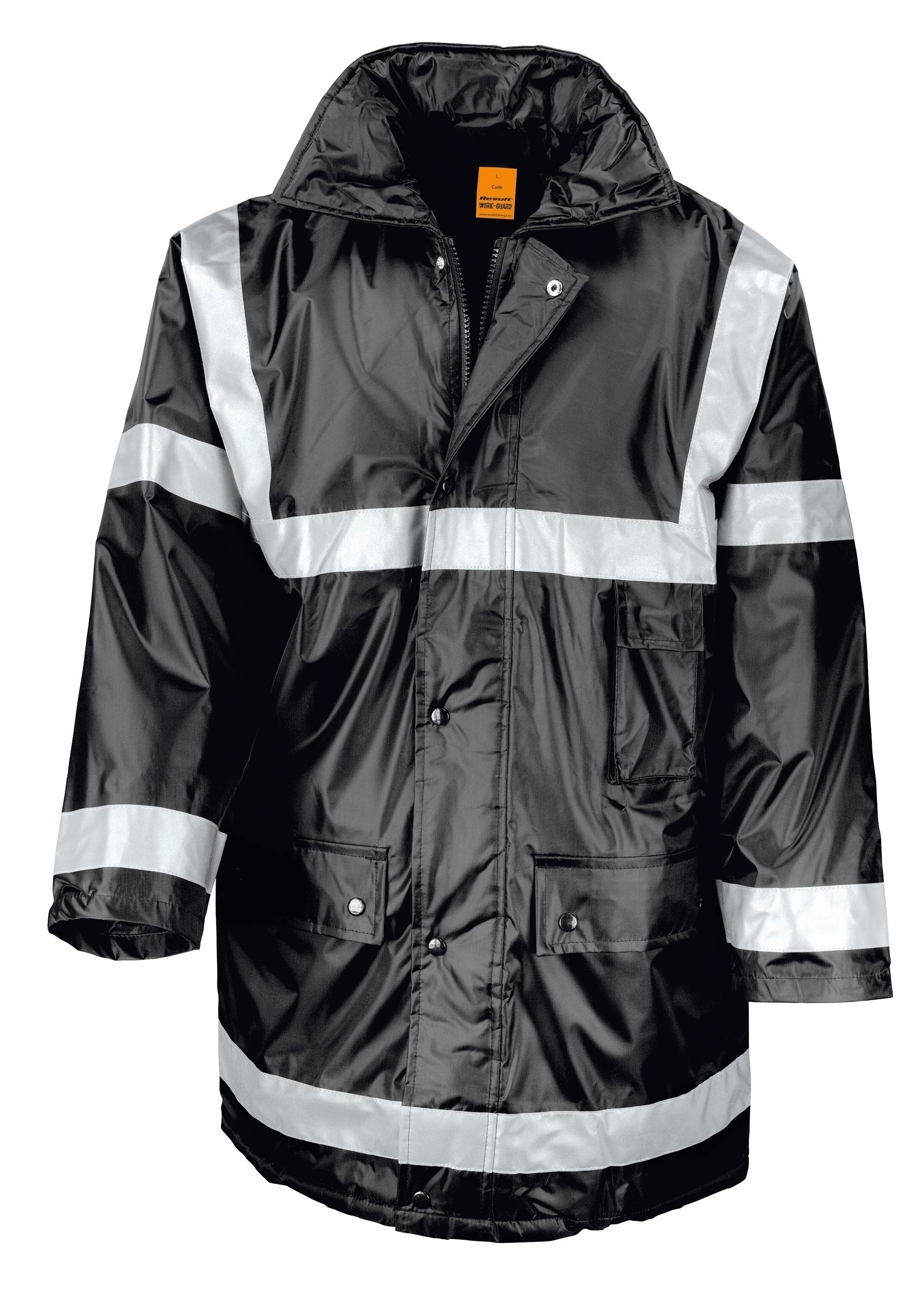 Parka Management Black Noir, à personnaliser avec le logo de votre club. Parka Management Black Noir