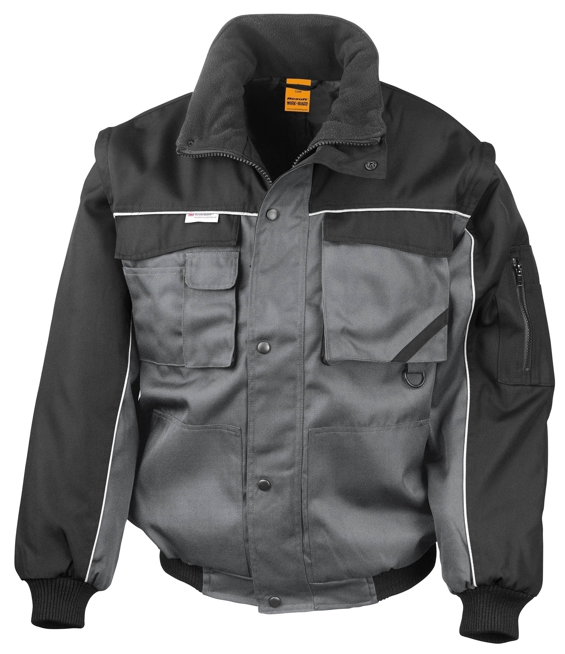 Heavy Duty Jacket Grey/Black Gris, à personnaliser avec le logo de votre club. Heavy Duty Jacket Grey/Black Gris