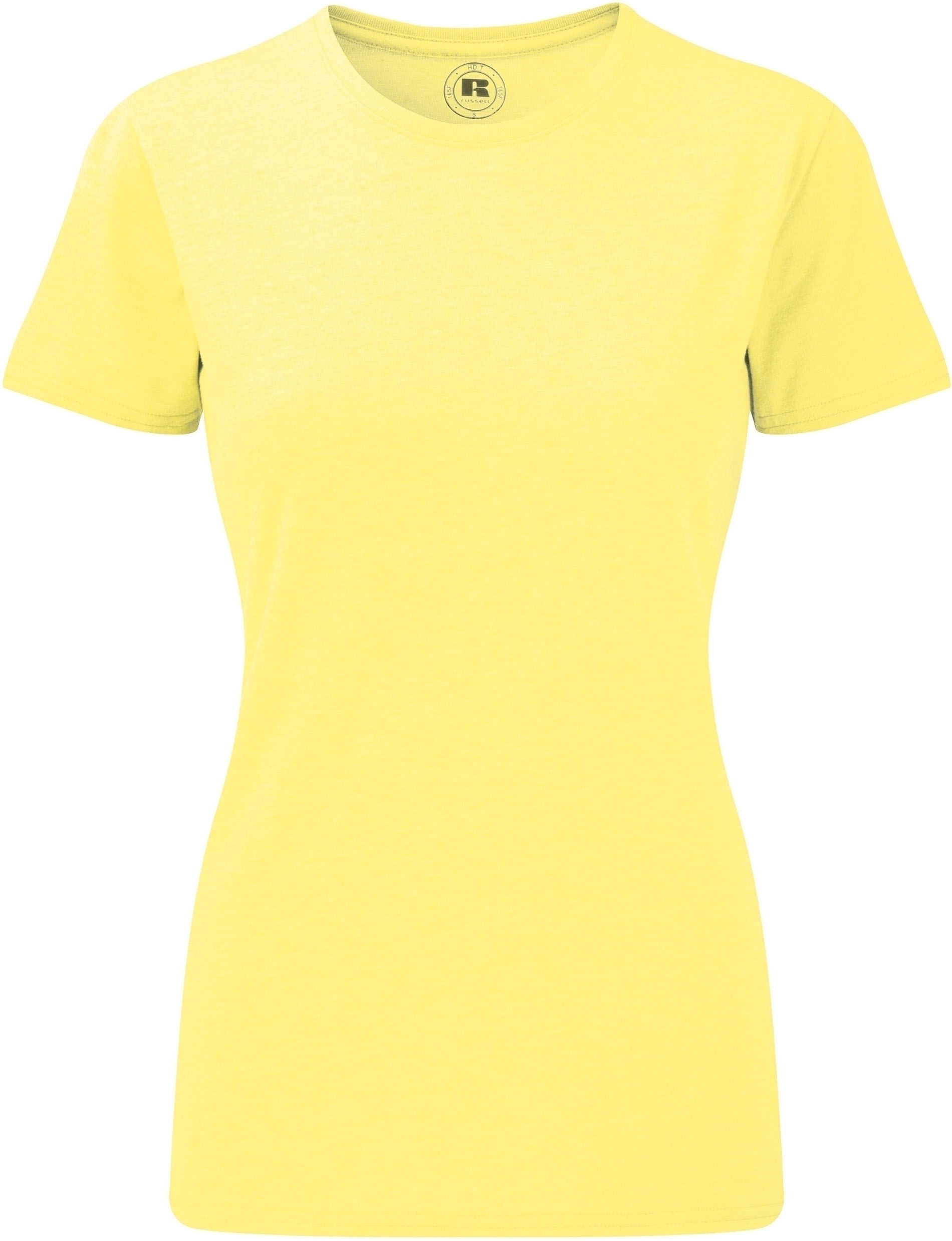 T-SHIRT FEMME COL ROND HD Yellow Marl Jaune, à personnaliser avec le logo de votre club. T-SHIRT FEMME COL ROND HD Yellow Marl Jaune