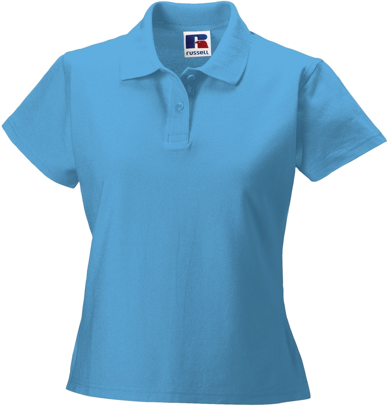 ULTIMATE WOMEN POLO_Polo piqué femme Azur Blue Bleu, à personnaliser avec le logo de votre club. ULTIMATE WOMEN POLO_Polo piqué femme Azur Blue Bleu