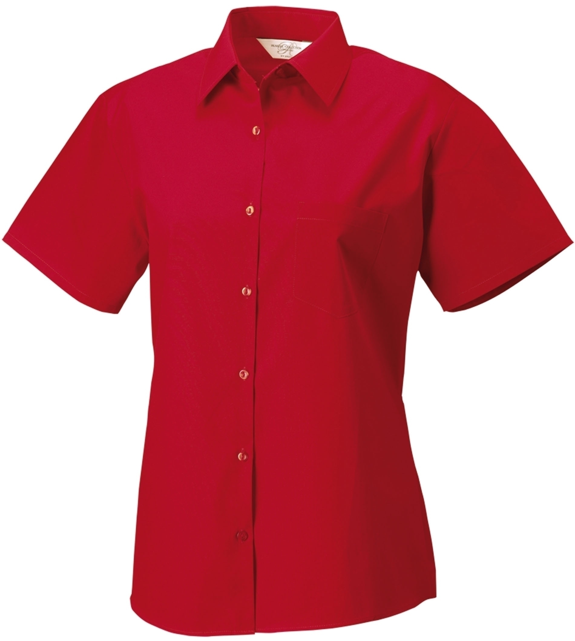 CHEMISE FEMME POPELINE PUR COTON MANCHES COURTES Classic Red Rouge, à personnaliser avec le logo de votre club. CHEMISE FEMME POPELINE PUR COTON MANCHES COURTES Classic Red Rouge