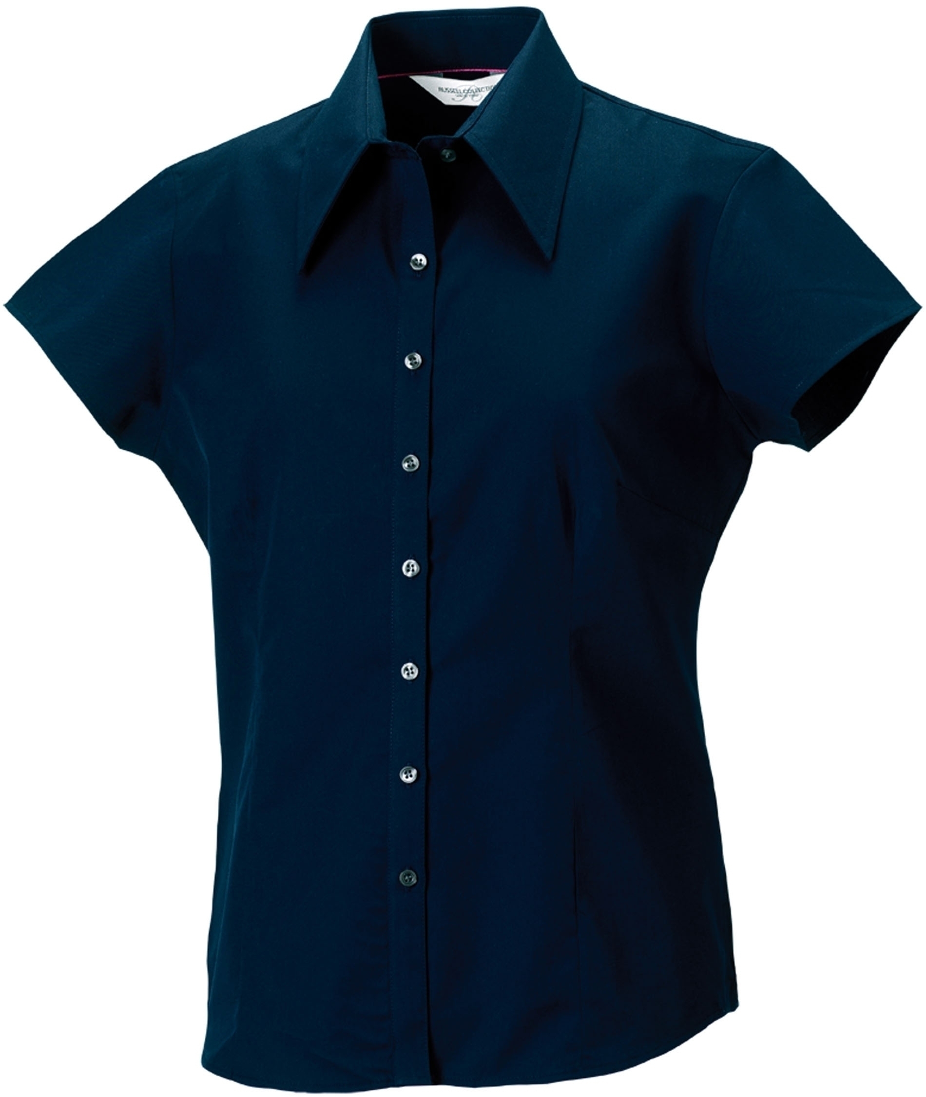 CHEMISE FEMME AVEC MANCHERONS TENCEL® Navy Bleu, à personnaliser avec le logo de votre club. CHEMISE FEMME AVEC MANCHERONS TENCEL® Navy Bleu