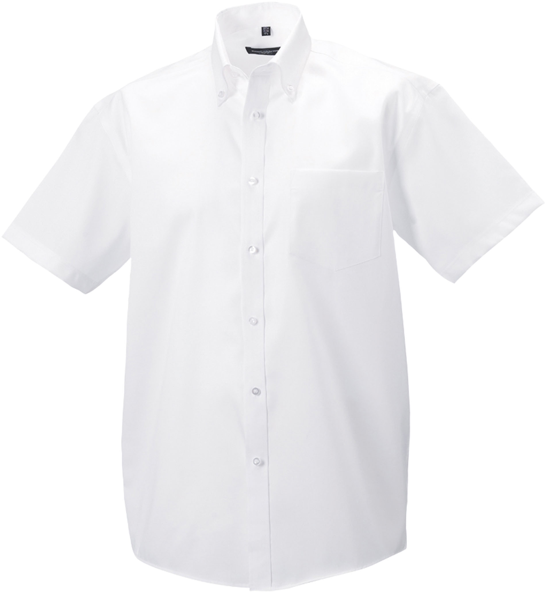 Chemise Ultimate Sans Repassage Classique Manches Courtes Homme White Blanc, à personnaliser avec le logo de votre club. Chemise Ultimate Sans Repassage Classique Manches Courtes Homme White Blanc