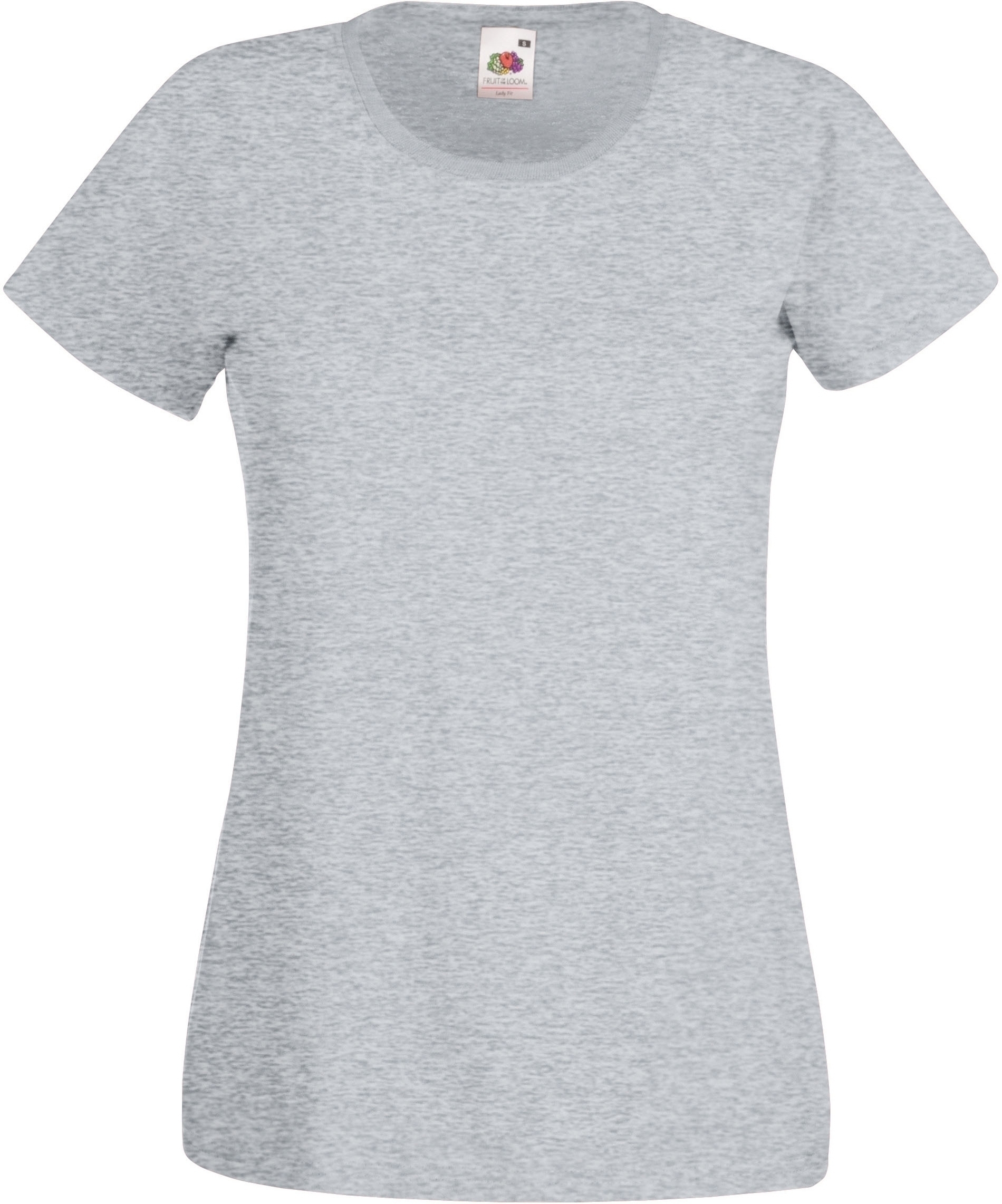 T-SHIRT FEMME VALUEWEIGHT (61-372-0) Heather Grey Gris, à personnaliser avec le logo de votre club. T-SHIRT FEMME VALUEWEIGHT (61-372-0) Heather Grey Gris