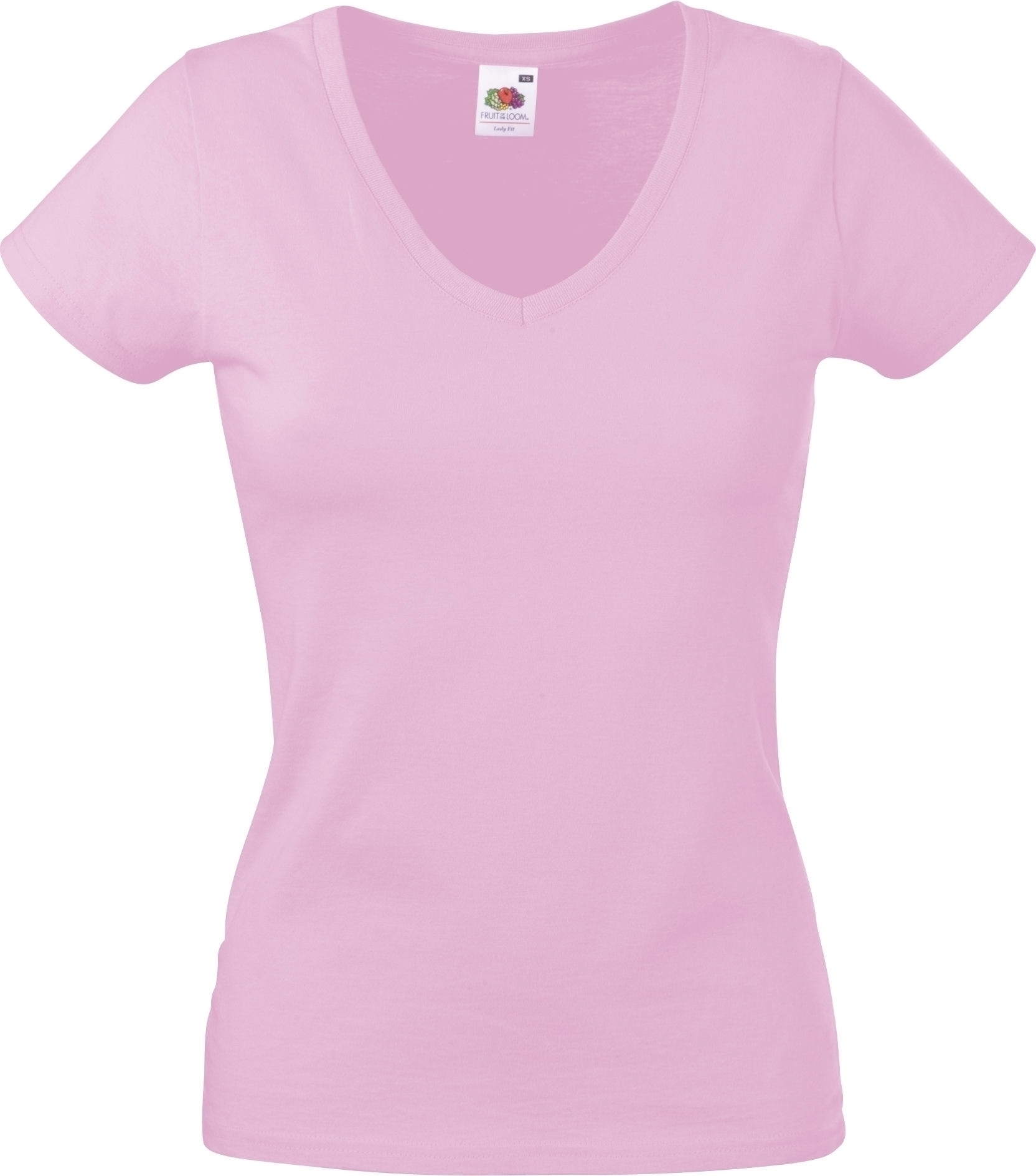 T-SHIRT FEMME COL V VALUEWEIGHT (61-398-0) Light Pink Rose, Ã personnaliser avec le logo de votre club. T-SHIRT FEMME COL V VALUEWEIGHT (61-398-0) Light Pink Rose
