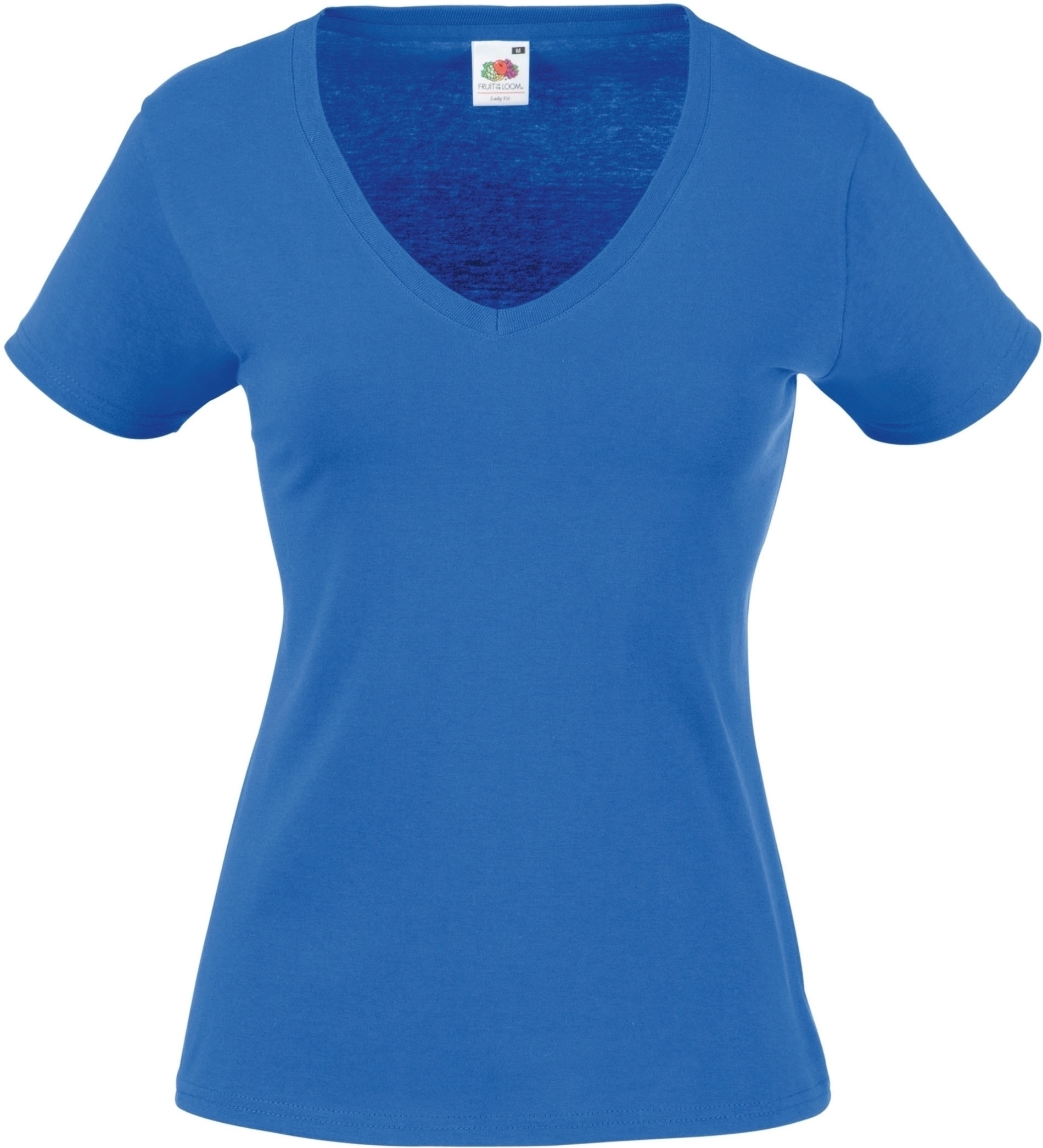 T-SHIRT FEMME COL V VALUEWEIGHT (61-398-0) Royal Blue Bleu, Ã personnaliser avec le logo de votre club. T-SHIRT FEMME COL V VALUEWEIGHT (61-398-0) Royal Blue Bleu