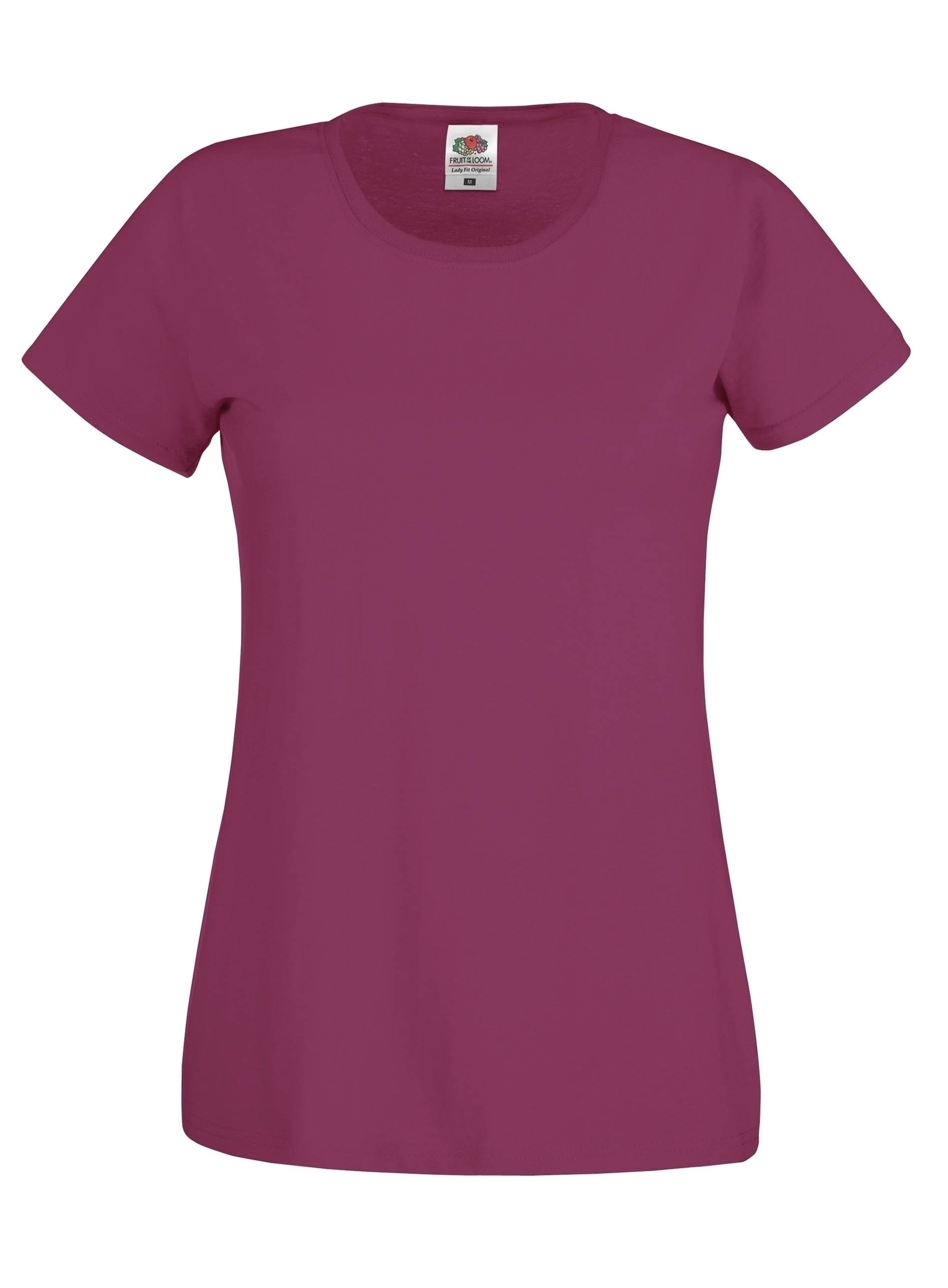 T-shirt Femme Original-T (Full Cut 61-420-0) Burgundy Bordeaux, à personnaliser avec le logo de votre club. T-shirt Femme Original-T (Full Cut 61-420-0) Burgundy Bordeaux