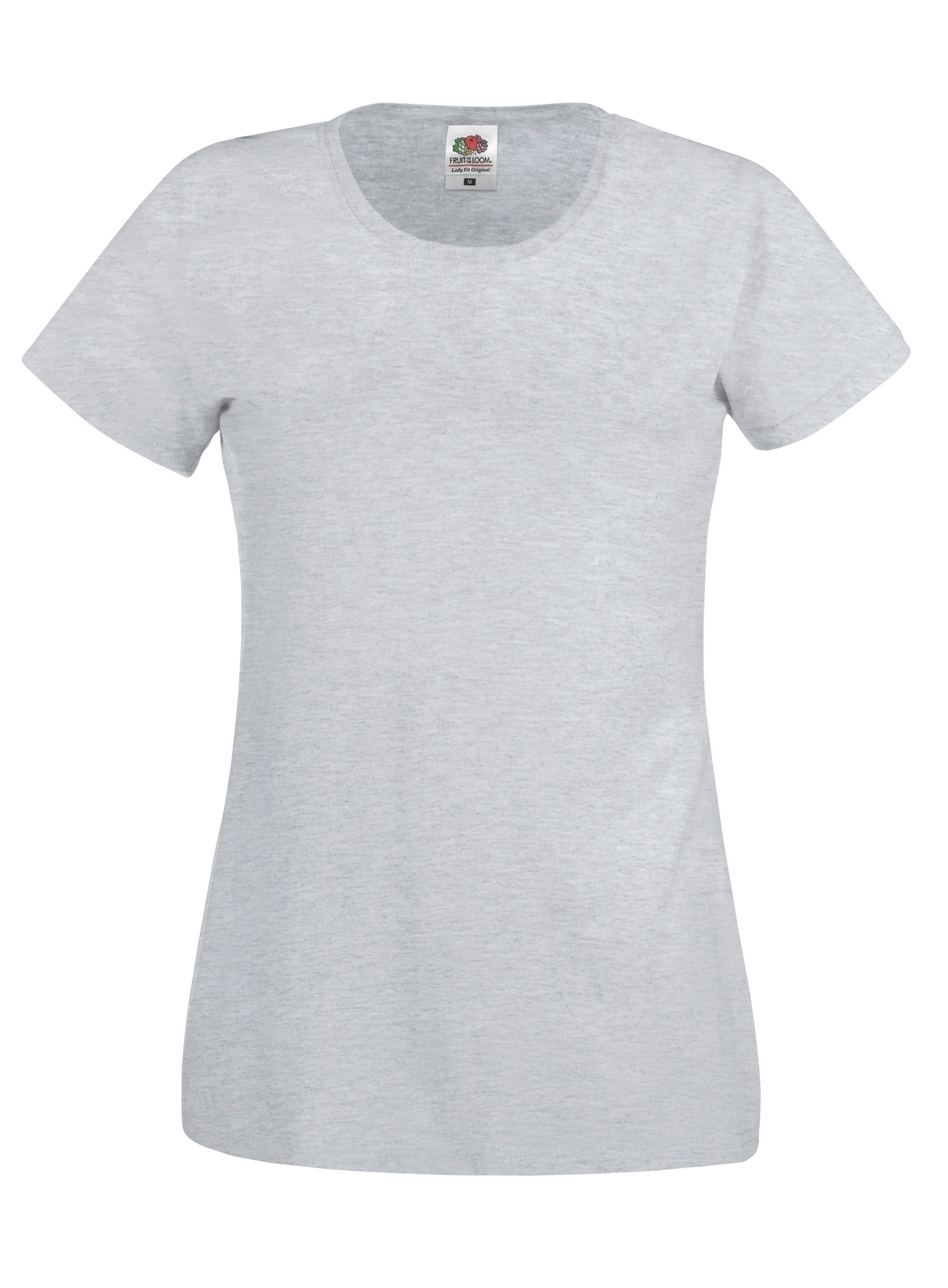 T-shirt Femme Original-T (Full Cut 61-420-0) Heather Grey Gris, à personnaliser avec le logo de votre club. T-shirt Femme Original-T (Full Cut 61-420-0) Heather Grey Gris