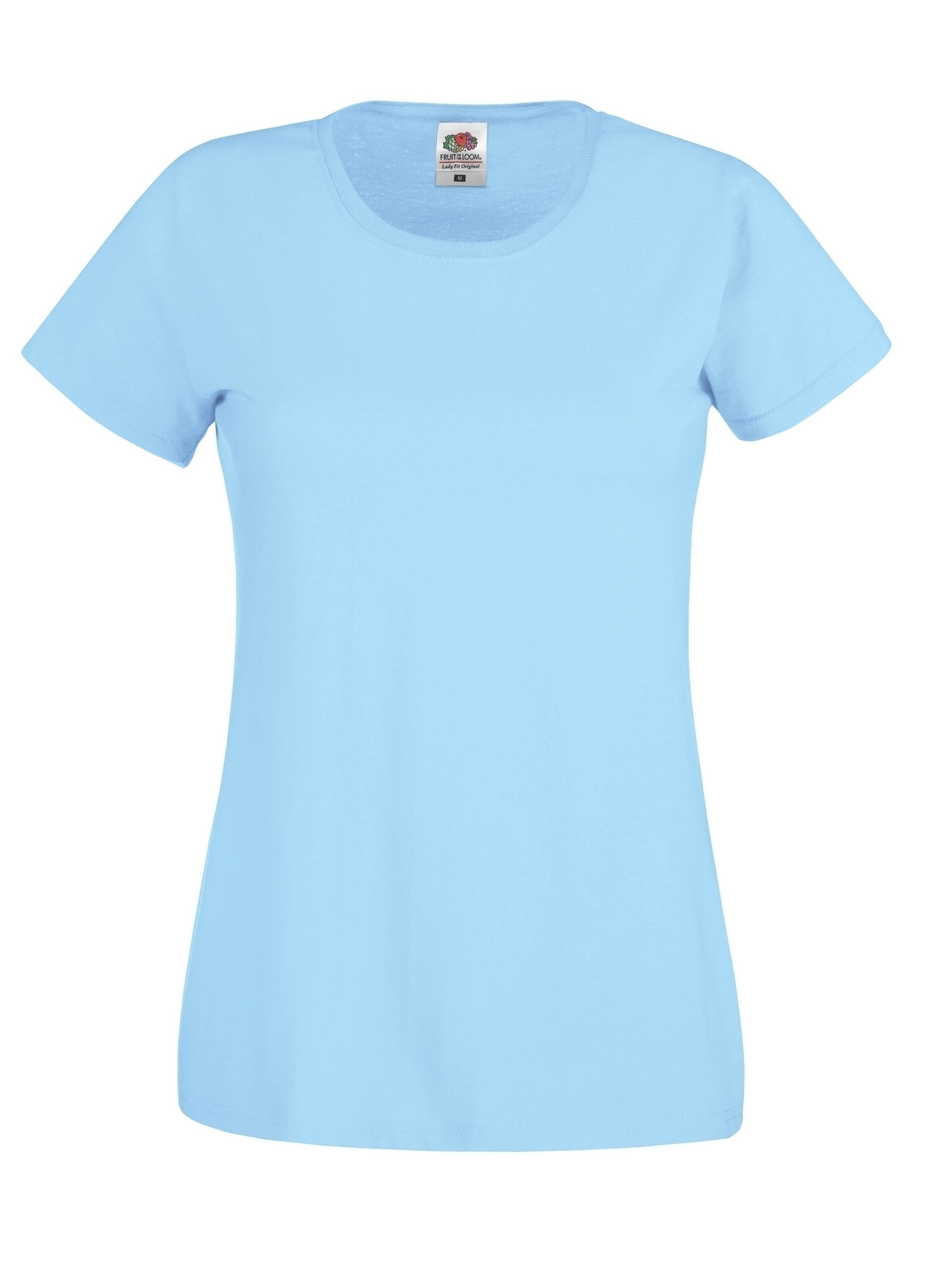 T-shirt Femme Original-T (Full Cut 61-420-0) Sky Blue Bleu, à personnaliser avec le logo de votre club. T-shirt Femme Original-T (Full Cut 61-420-0) Sky Blue Bleu