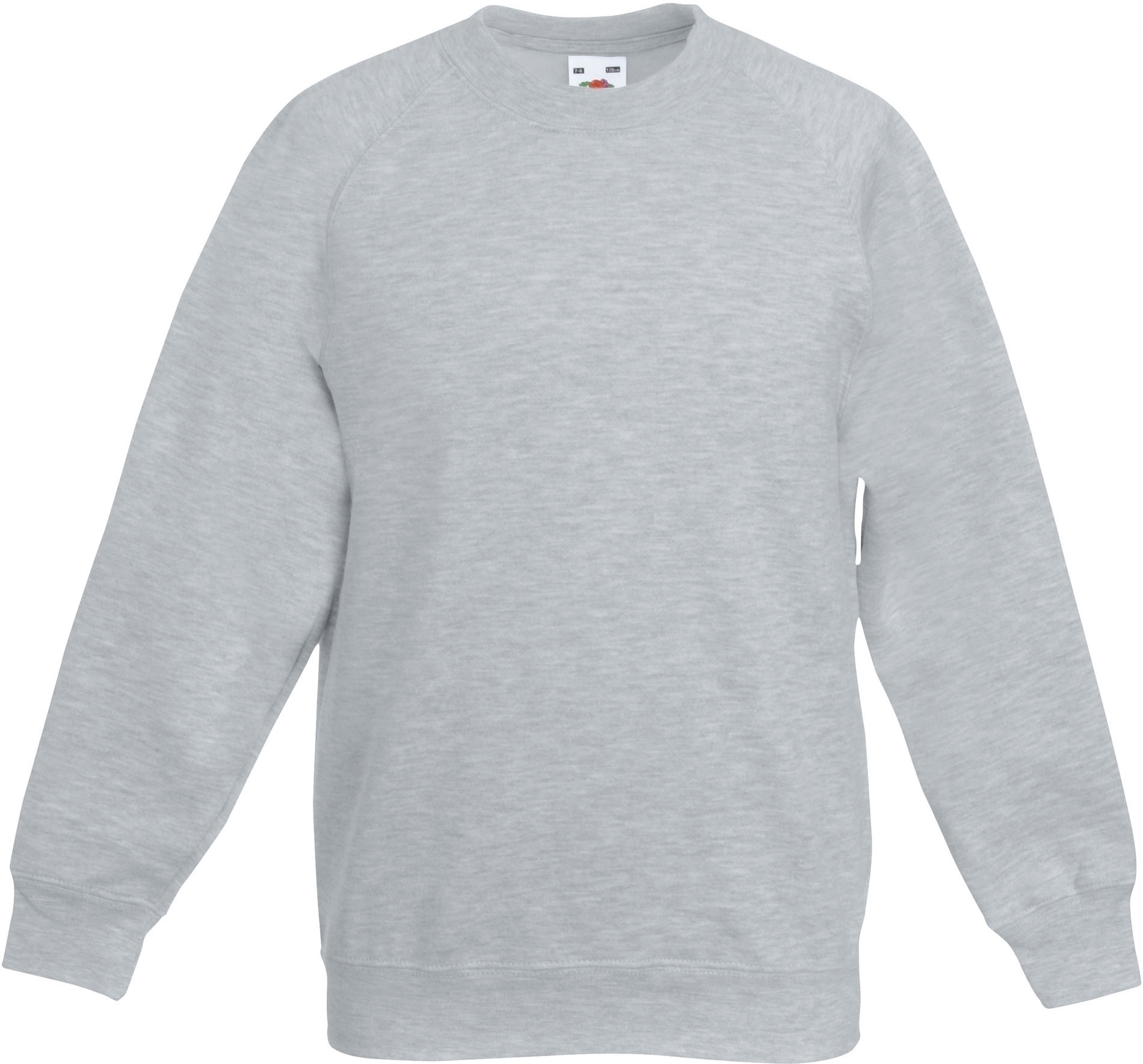 SWEAT-SHIRT ENFANT MANCHES RAGLAN (62-039-0) Heather Grey Gris, à personnaliser avec le logo de votre club. SWEAT-SHIRT ENFANT MANCHES RAGLAN (62-039-0) Heather Grey Gris