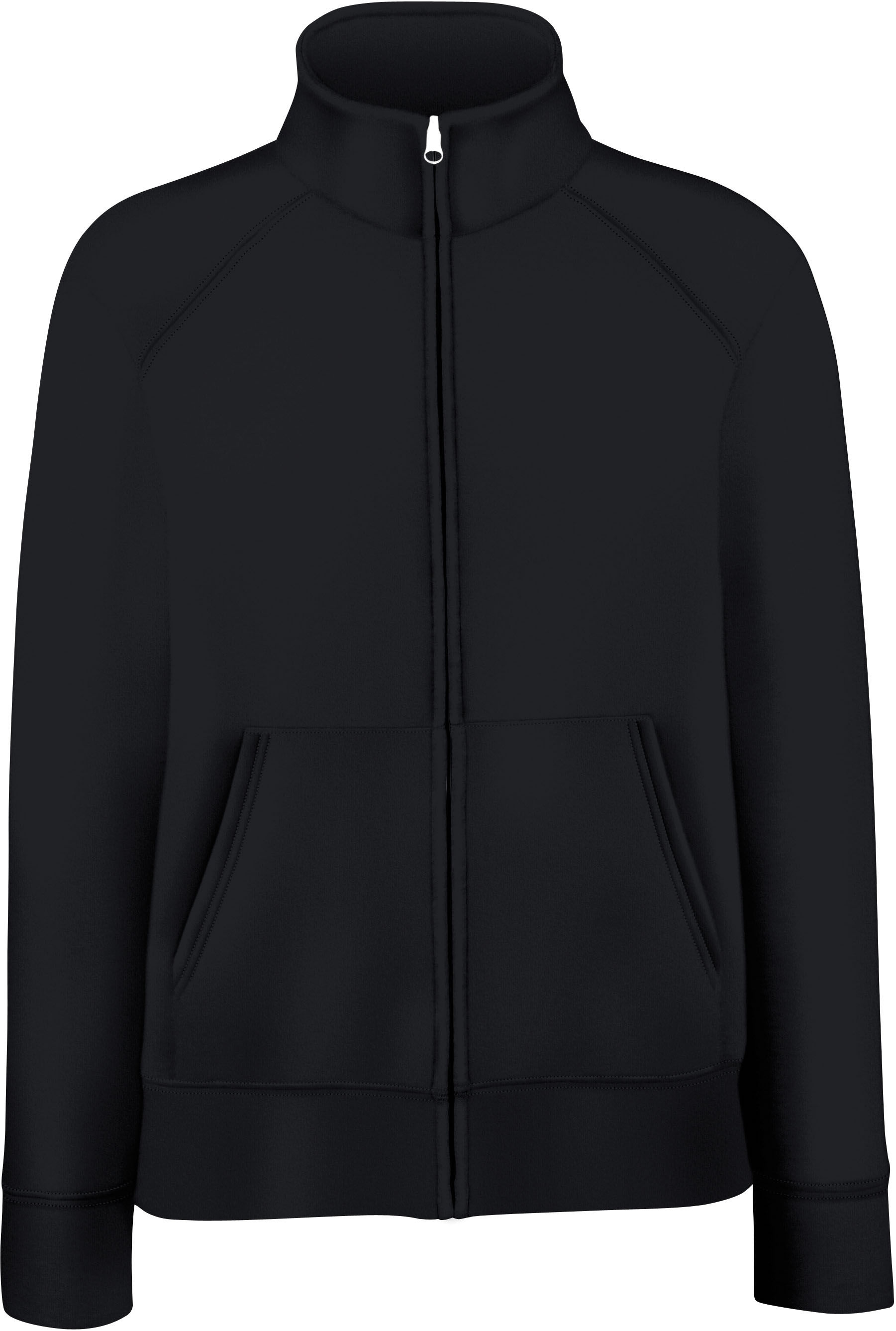 VESTE FEMME MOLLETON ZIPPÉE CLASSIC (62-116-0) Black Noir, à personnaliser avec le logo de votre club. VESTE FEMME MOLLETON ZIPPÉE CLASSIC (62-116-0) Black Noir