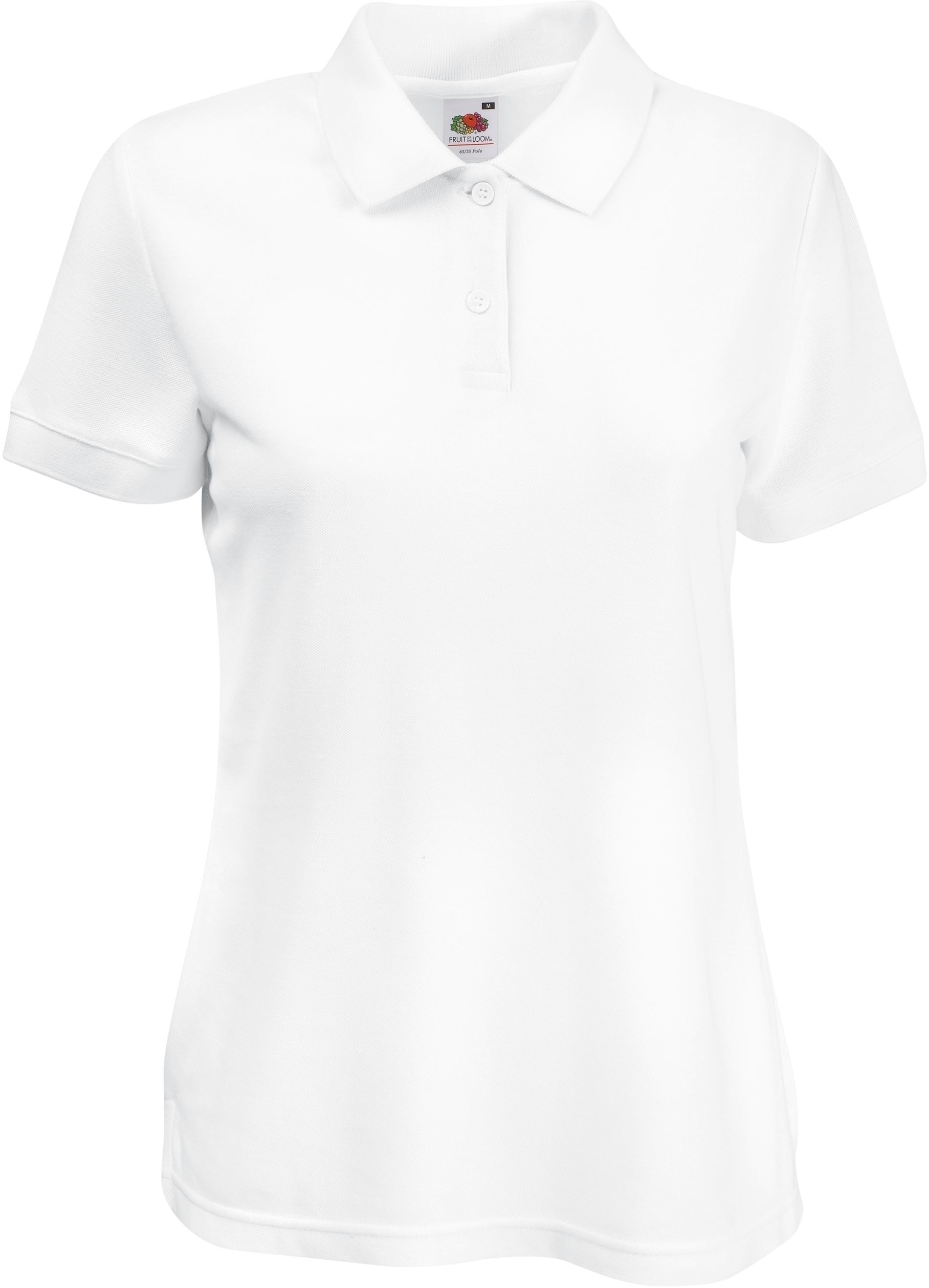 POLO FEMME 65/35 (63-212-0) White Blanc, à personnaliser avec le logo de votre club. POLO FEMME 65/35 (63-212-0) White Blanc