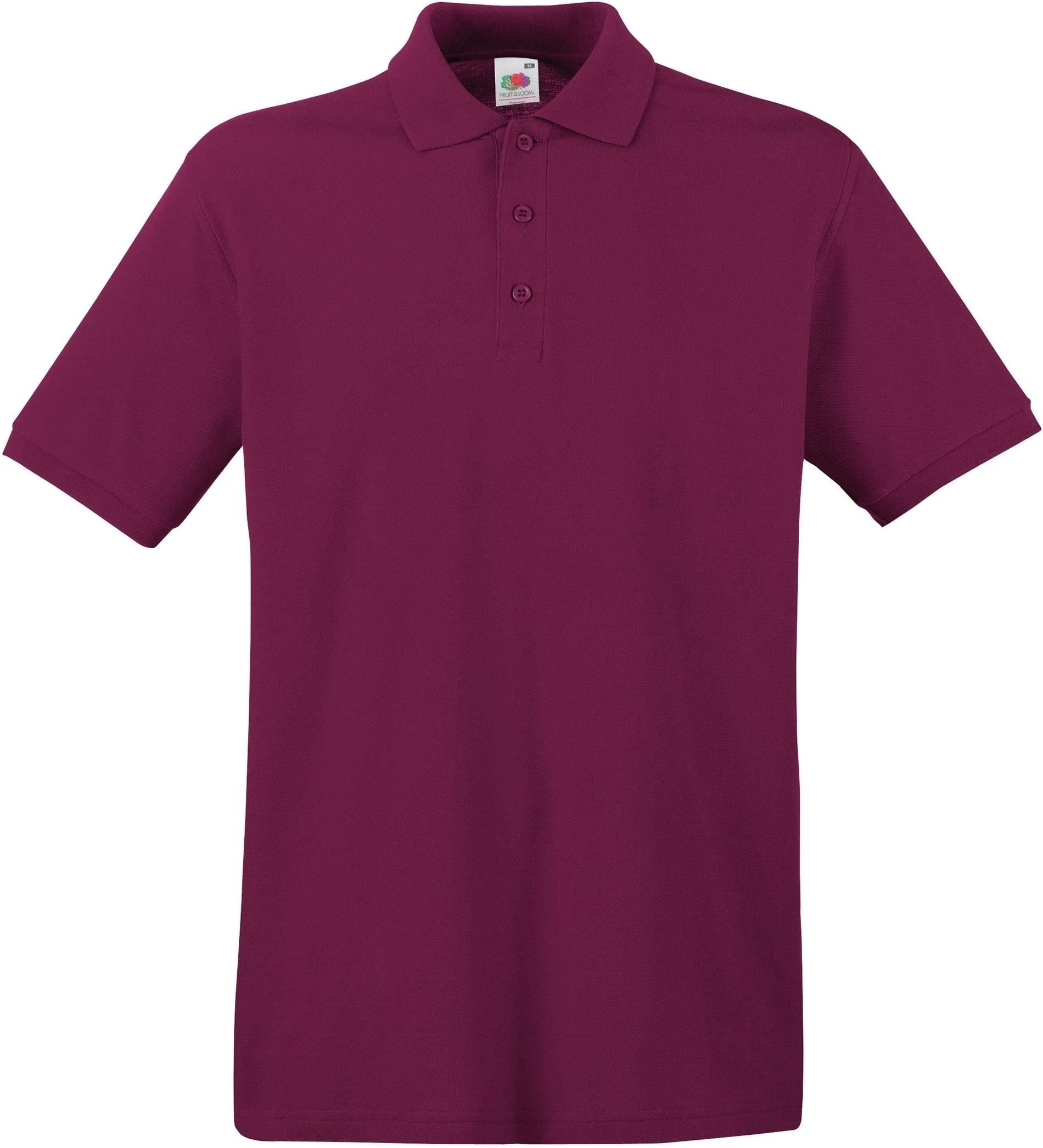 POLO PREMIUM (63-218-0) Wine Bordeaux, à personnaliser avec le logo de votre club. POLO PREMIUM (63-218-0) Wine Bordeaux