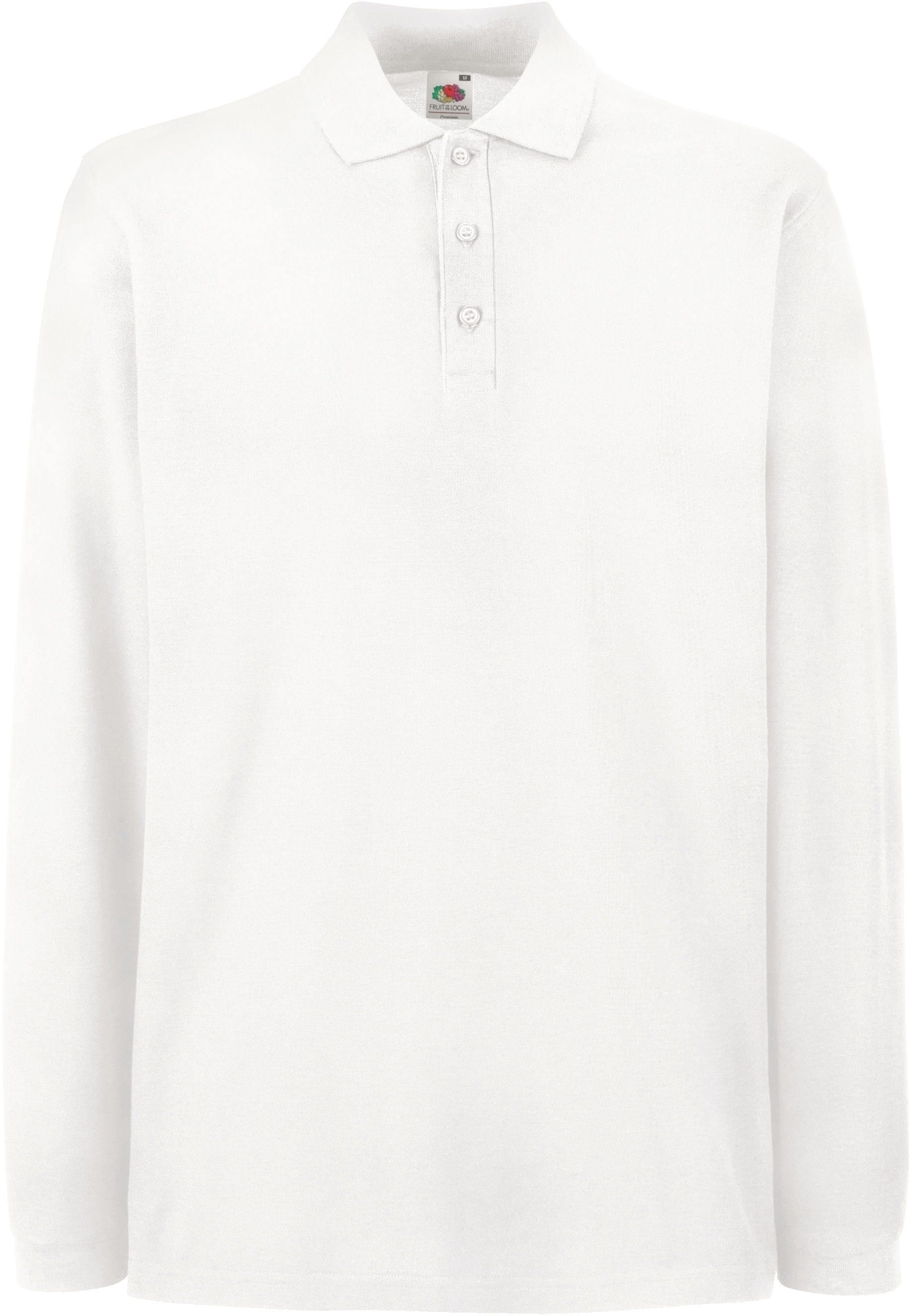 POLO MANCHES LONGUES PREMIUM (63-310-0) White Blanc, à personnaliser avec le logo de votre club. POLO MANCHES LONGUES PREMIUM (63-310-0) White Blanc